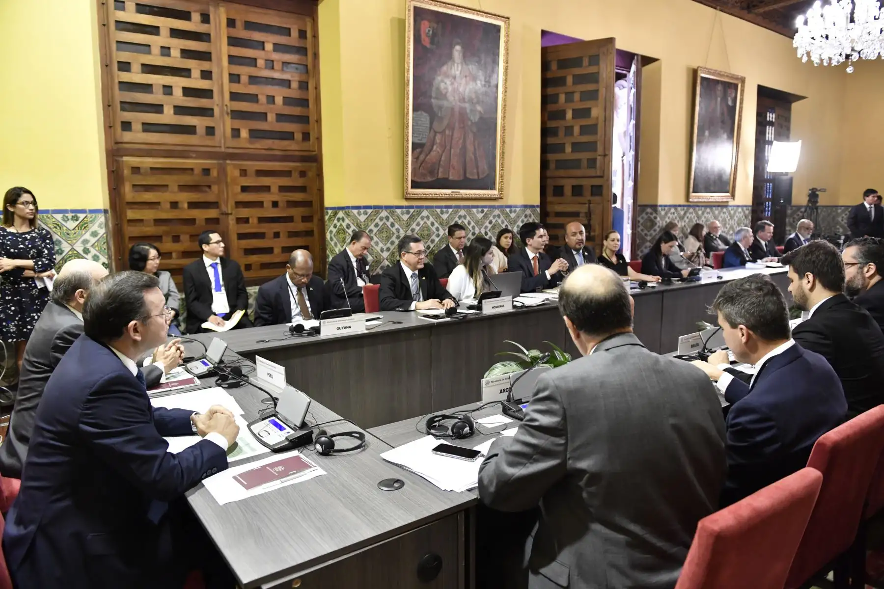 El Canciller Néstor Popolizio presidió la Reunión de Ministros de Relaciones Exteriores del Grupo de Lima realizada en el Palacio de Torre Tagle. Foto: ANDINA/MRE