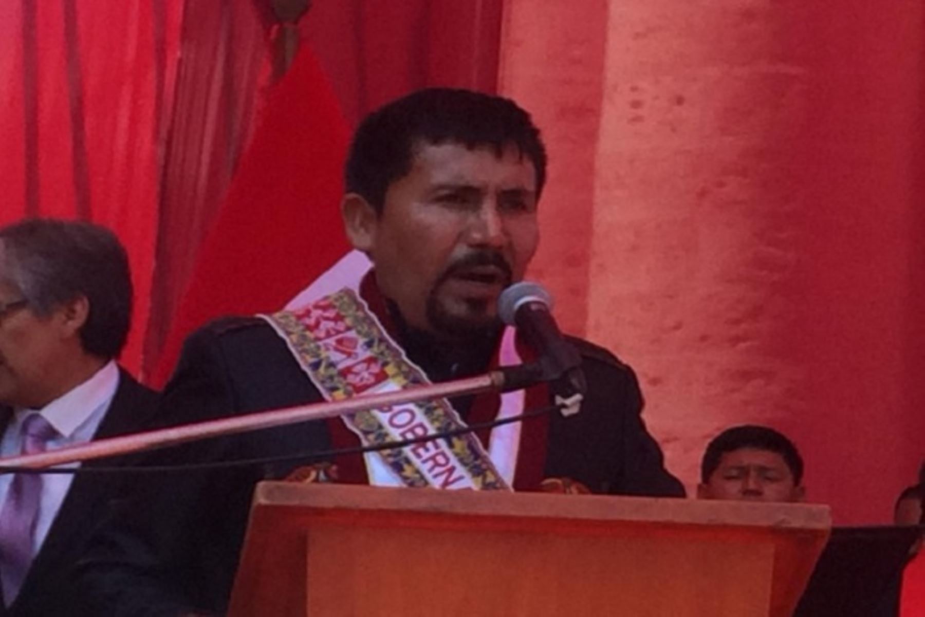 Gobernador regional de Arequipa, Elmer Cáceres Llica. Foto: ANDINA/Difusión