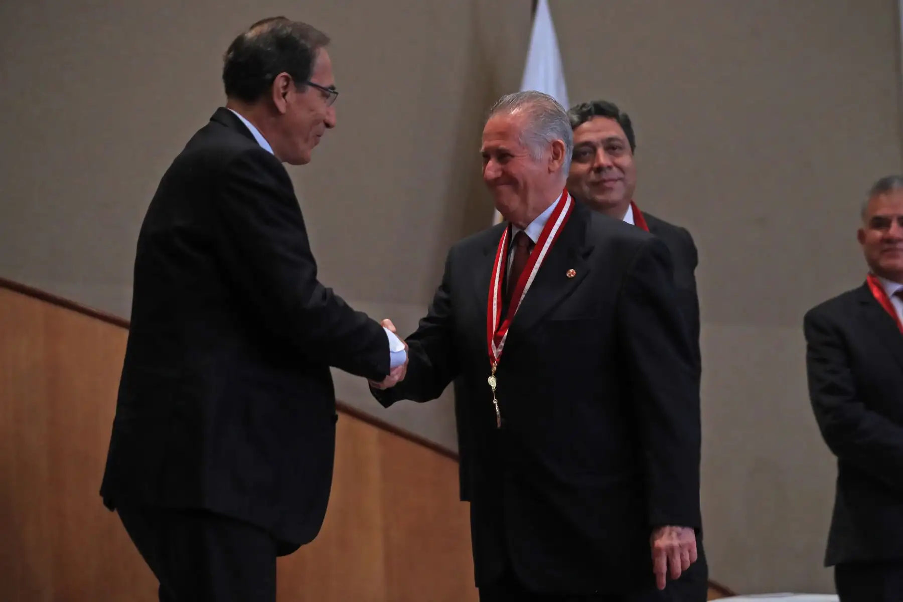 Jefe de Estado Martín Vizcarra asistiò a la ceremonia de Juramentación de los Directivos del Consejo Nacional de Ingenieros del perú.Foto: ANDINA/Prensa Presidencia