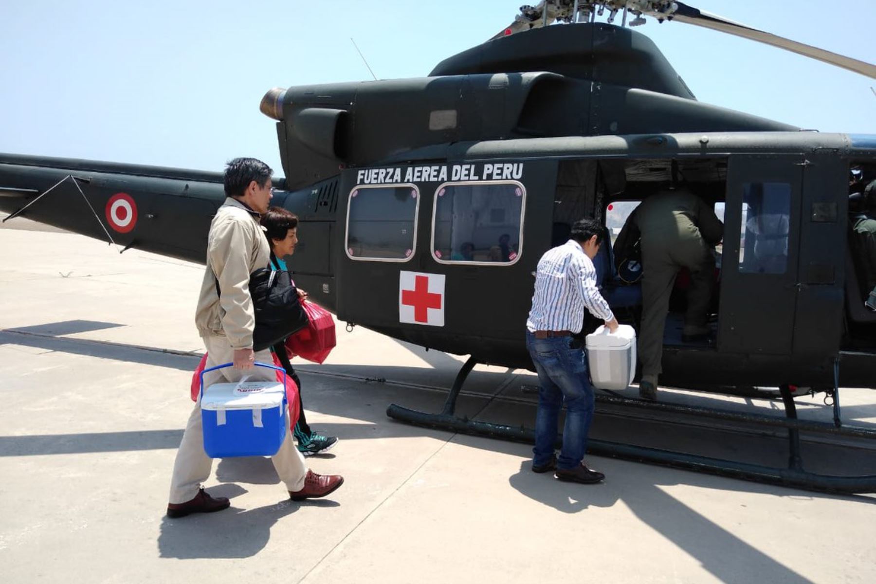 Gracias a un donante de Cusco, EsSalud realizó un nuevo operativo de trasplante de órganos, el primero del 2019, con apoyo de la Fuerza Aérea del Perú (FAP).