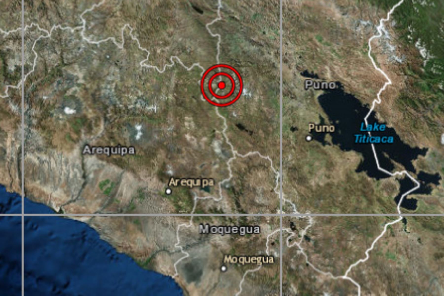 A 13 kilómetros al sur del distrito de Ocuviri, en la provincia puneña de Lampa se registró un sismo de magnitud 5.