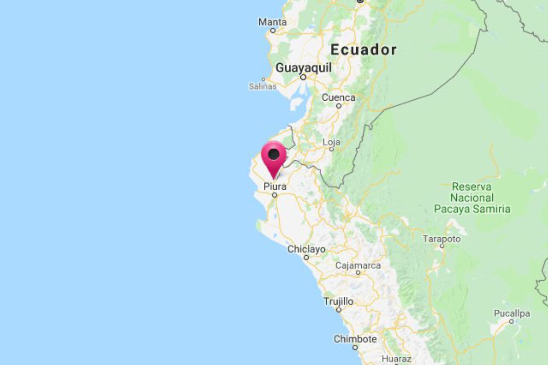 El tercer sismo reportado por el IGP en lo que va del día se registró en la provincia de Sullana, región Piura,
