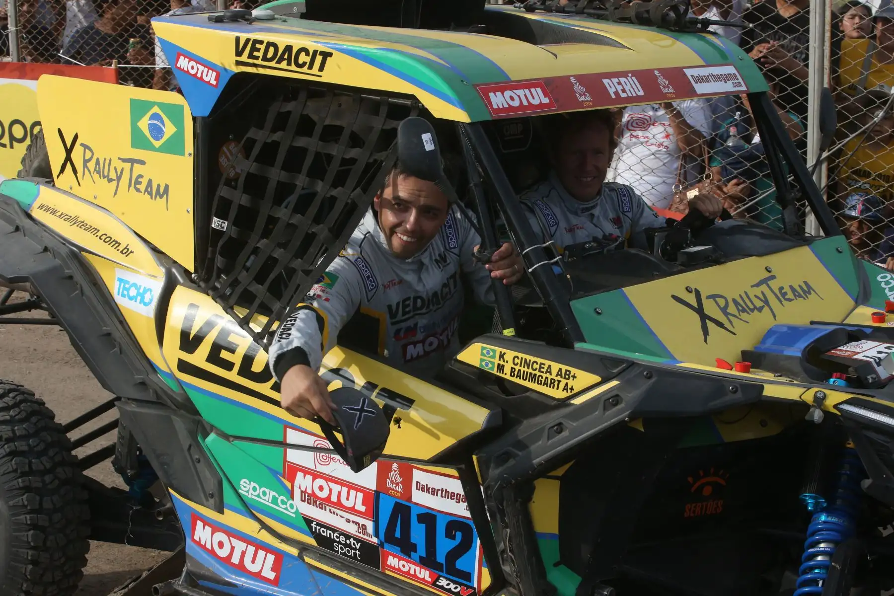 La carrera Dakar 2019, más dura del mundo se inició en la tarde con la partida simbólica. Foto: ANDINA/Vidal Tarqui