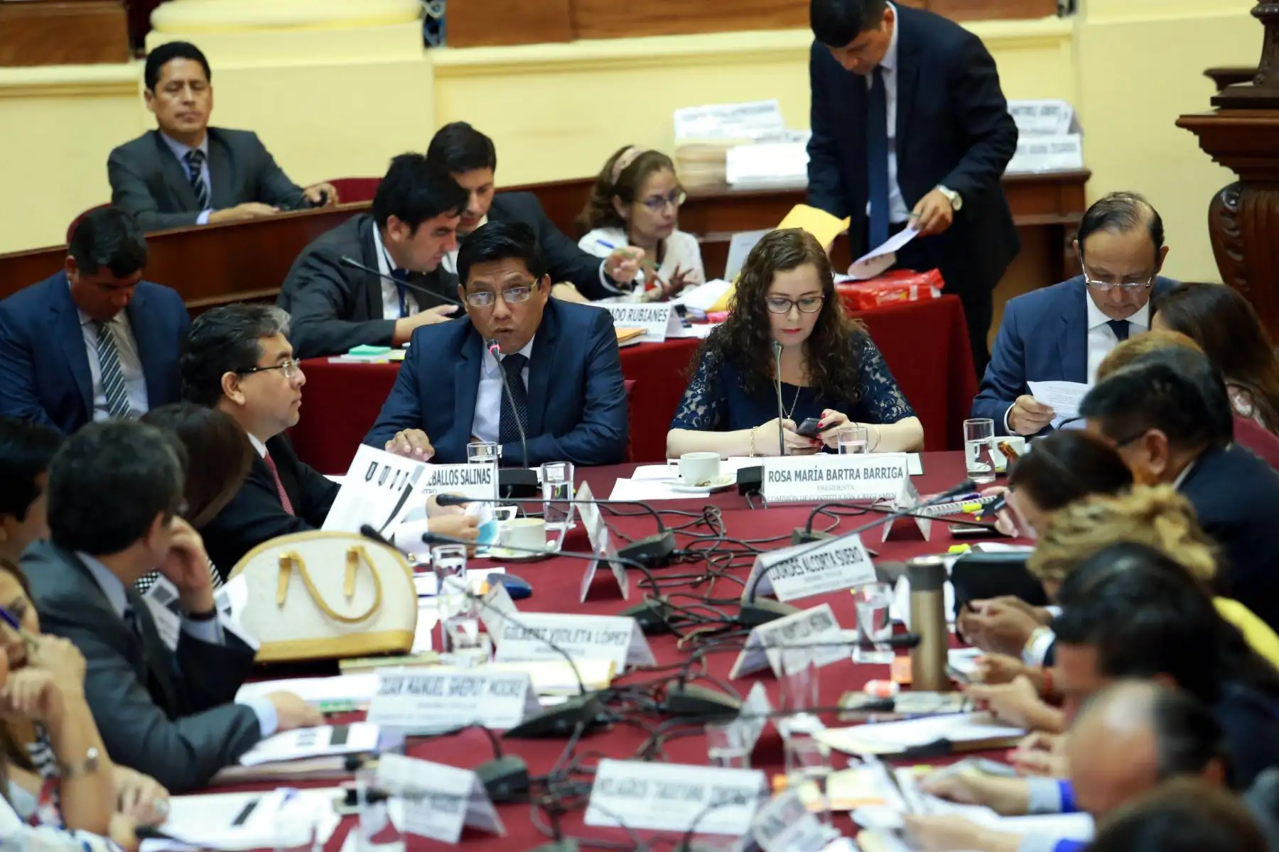 Ministro de Justicia, Vicente Zeballos expone ante comisión de Constitución. ANDINA/Norman Córdova