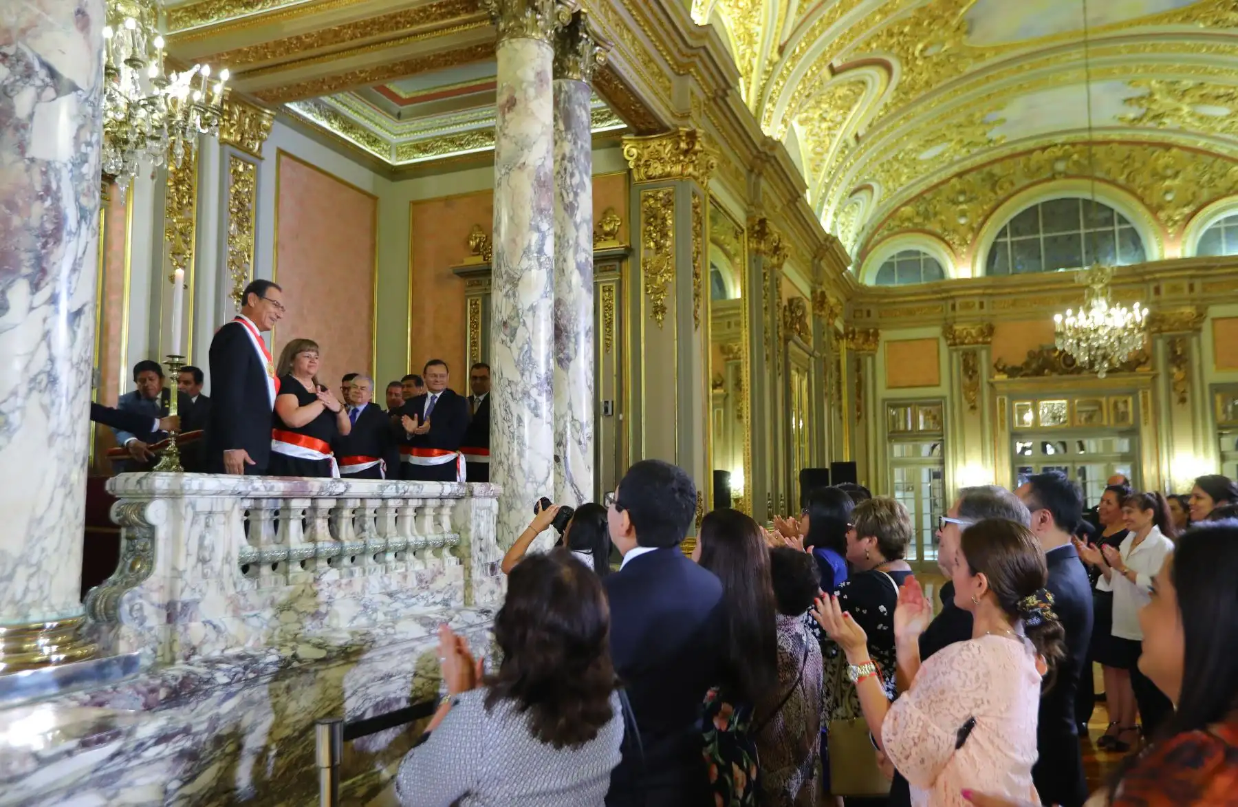 Presidente Vizcarra juramenta a nueva ministra de Salud, Zulema Tomás González. Foto: ANDINA/Prensa Presidencia