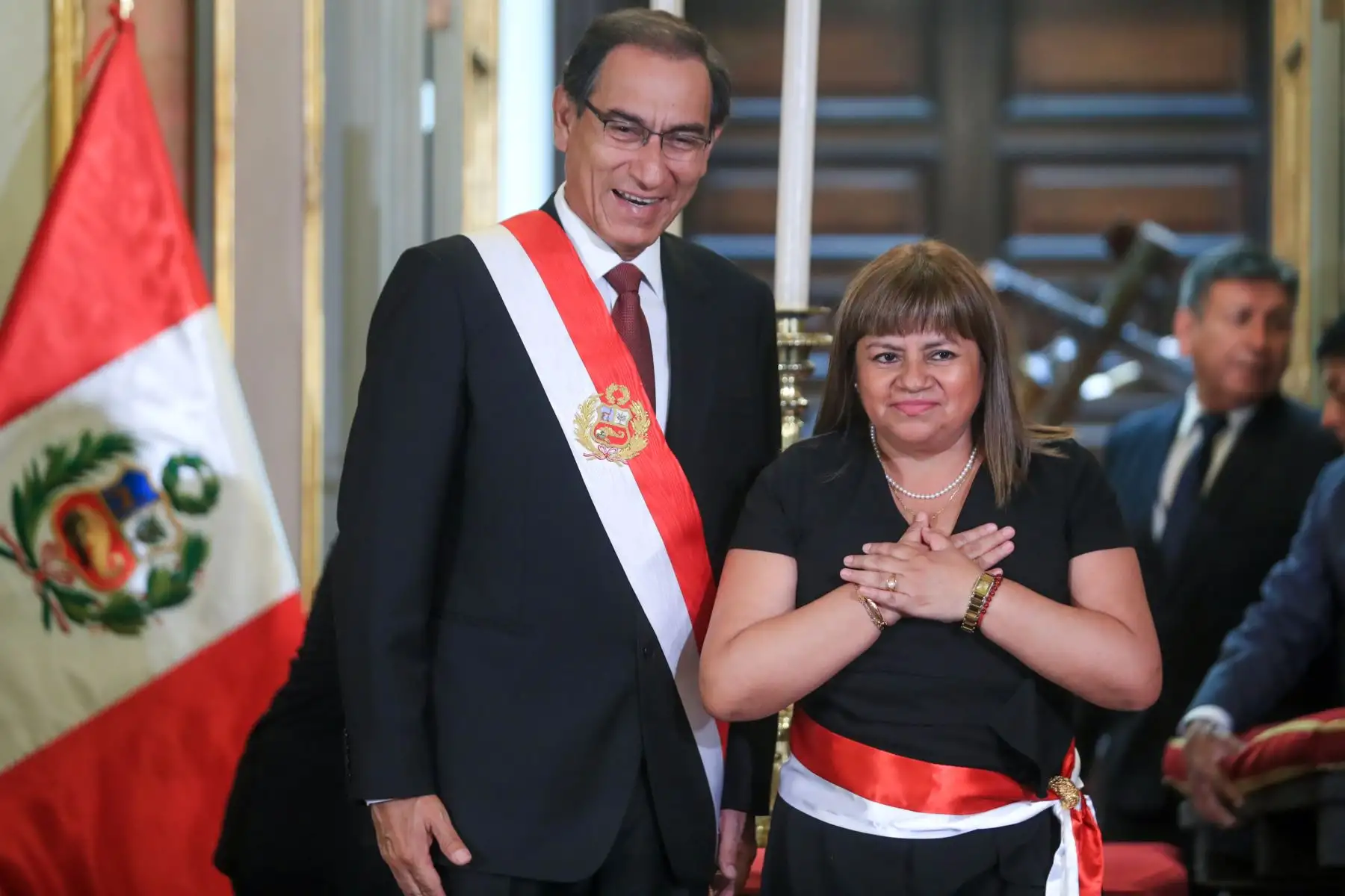 Presidente Vizcarra juramenta a nueva ministra de Salud, Zulema Tomás González. Foto: ANDINA/Prensa Presidencia