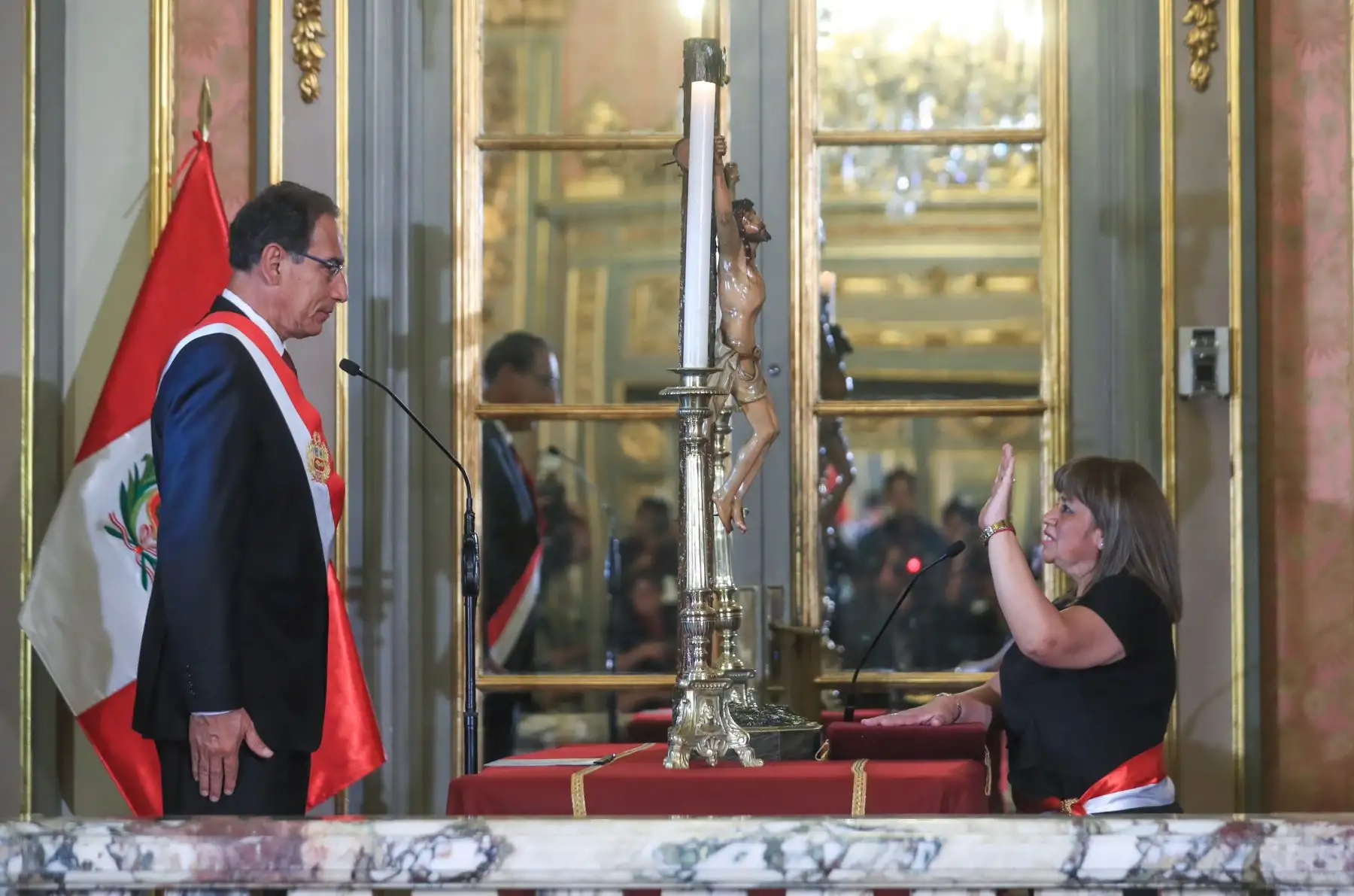 Presidente Vizcarra juramenta a nueva ministra de Salud, Zulema Tomás González. Foto: ANDINA/Prensa Presidencia