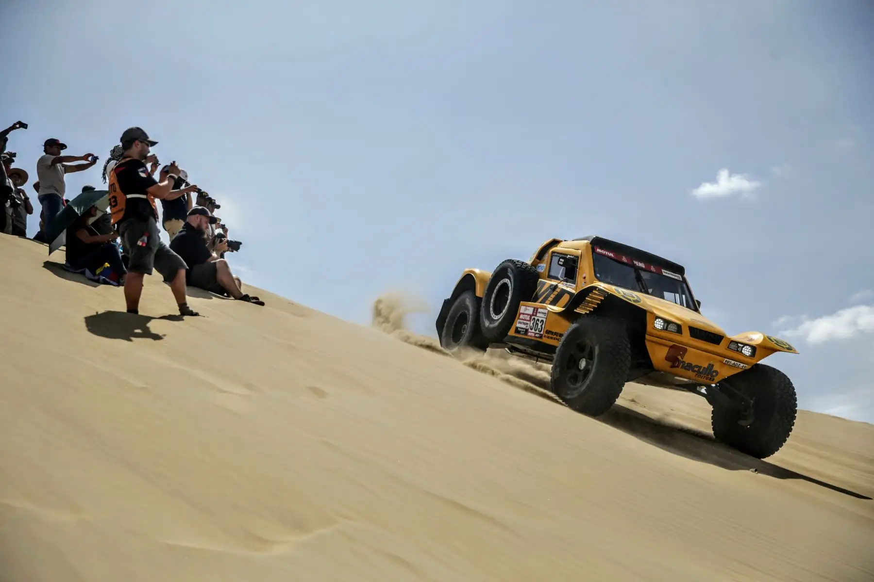 Primer día de competencia en Pisco del Rally Dakar 2019. Foto: ANDINA/Luis Iparraguirre