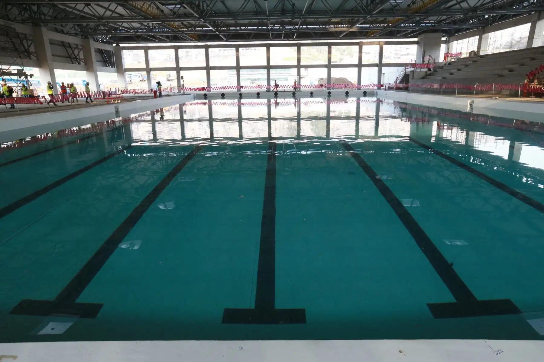 Avance de la construcción de  infraestructuras de las villas deportiva, en Villa Maria  del Triunfo; a ser usadas en los Juegos Panamericanos Lima 2019. Foto: ANDINA/Norman Córdova