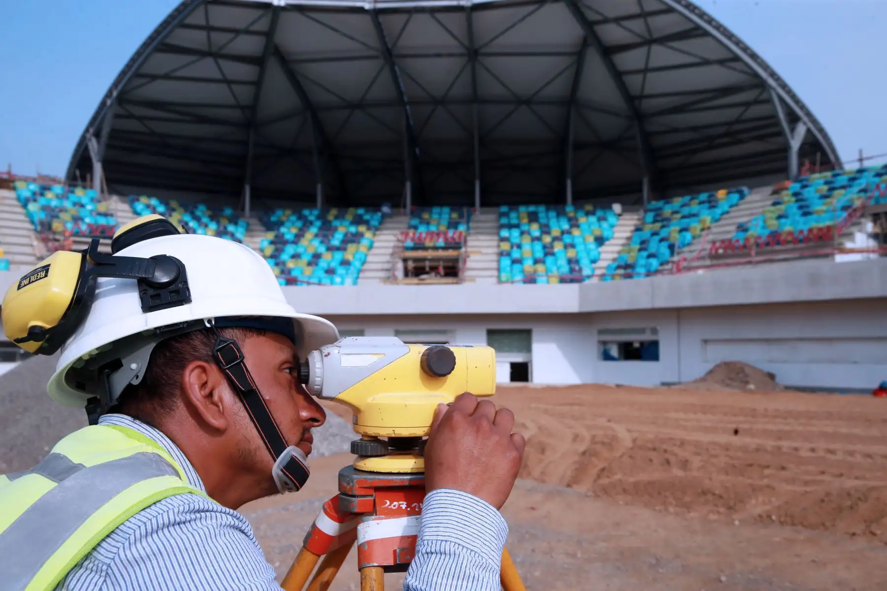 Avance de la construcción de  infraestructuras de las villas deportiva, en Villa Maria  del Triunfo; a ser usadas en los Juegos Panamericanos Lima 2019. Foto: ANDINA/Norman Córdova