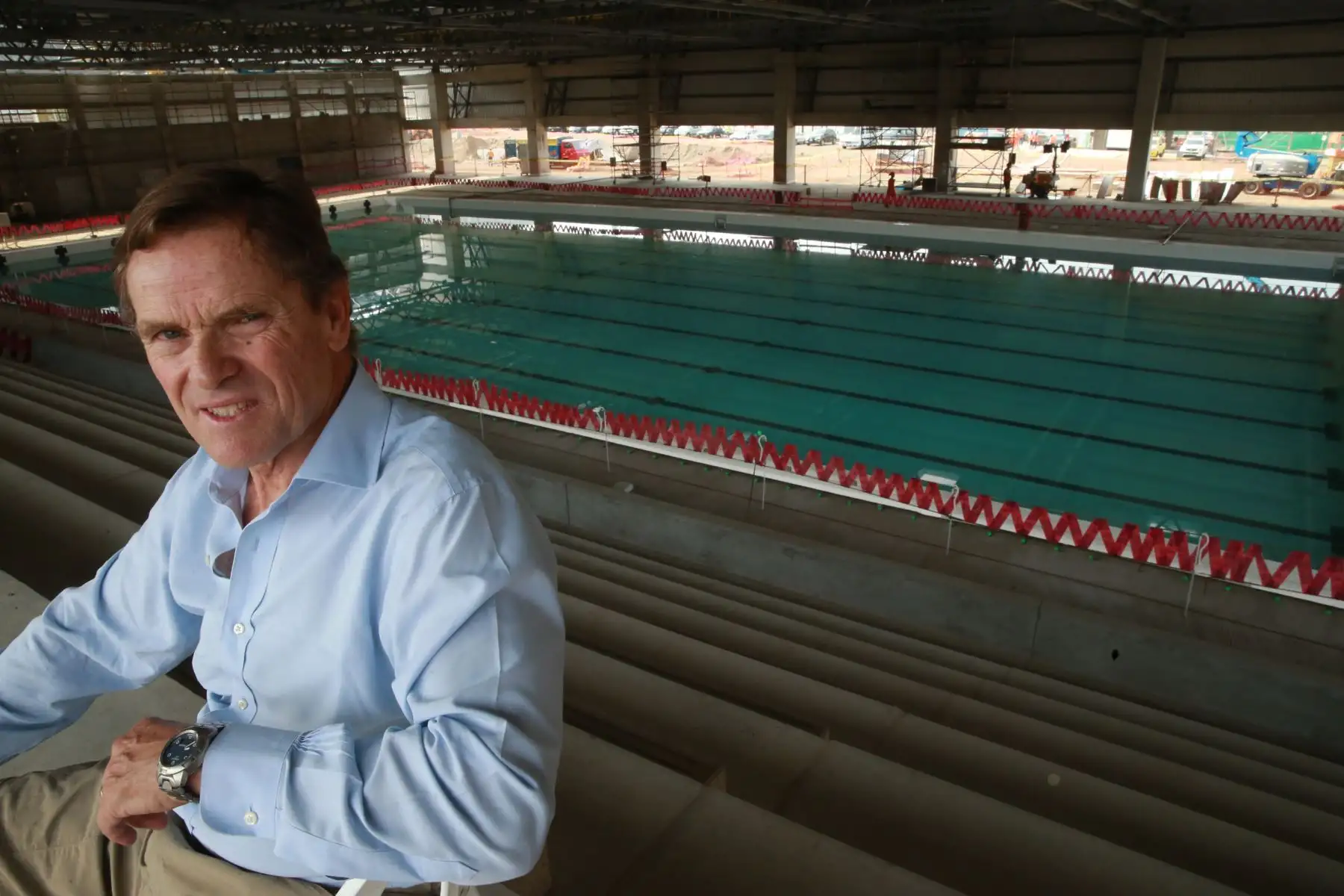 Carlos Neuhaus inspeccionó  el avance de la construcción de  infraestructuras de las villas deportiva, en Villa Maria  del Triunfo; a ser usadas en los Juegos Panamericanos Lima 2019. Foto: ANDINA/Norman Córdova