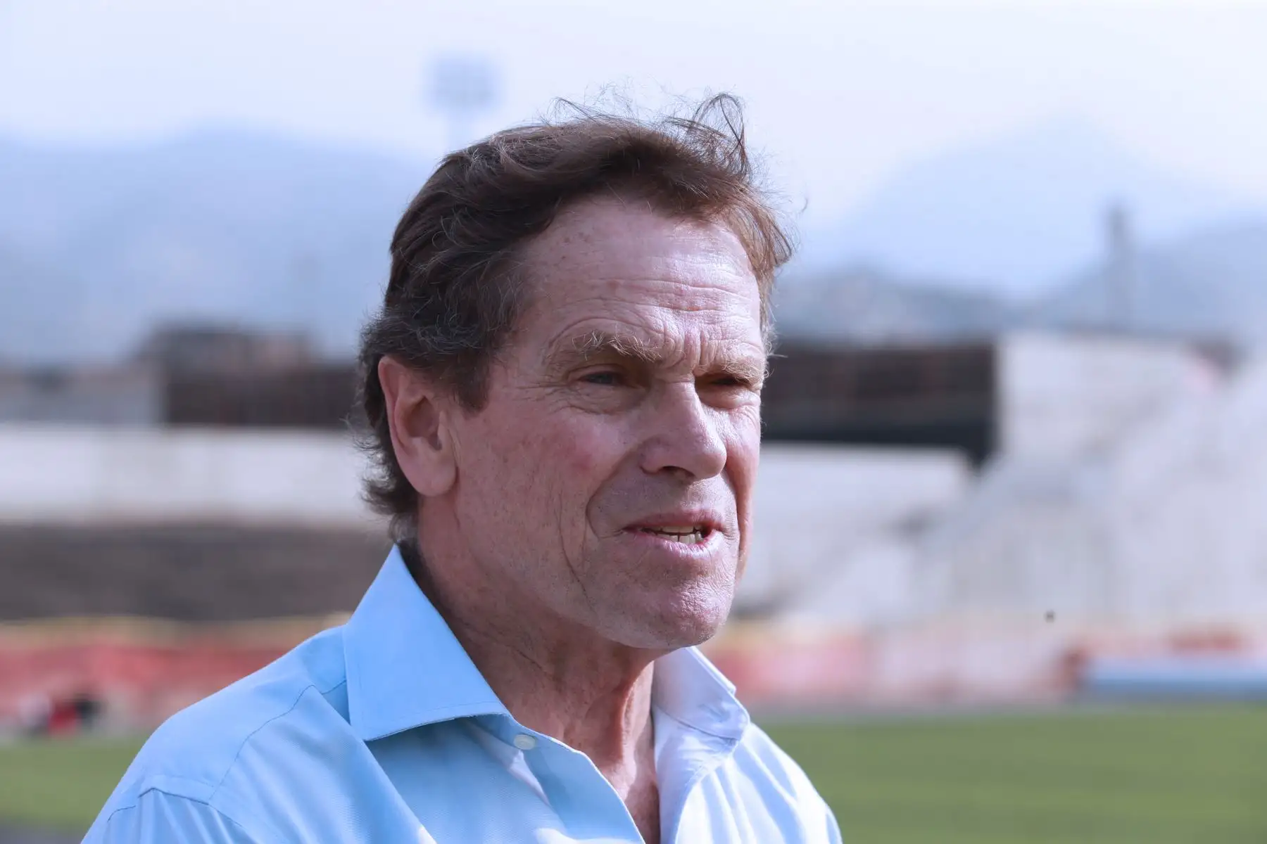 Carlos Neuhaus inspeccionó  el avance de la construcción de  infraestructuras de las villas deportiva, en Villa Maria  del Triunfo; a ser usadas en los Juegos Panamericanos Lima 2019. Foto: ANDINA/Norman Córdova