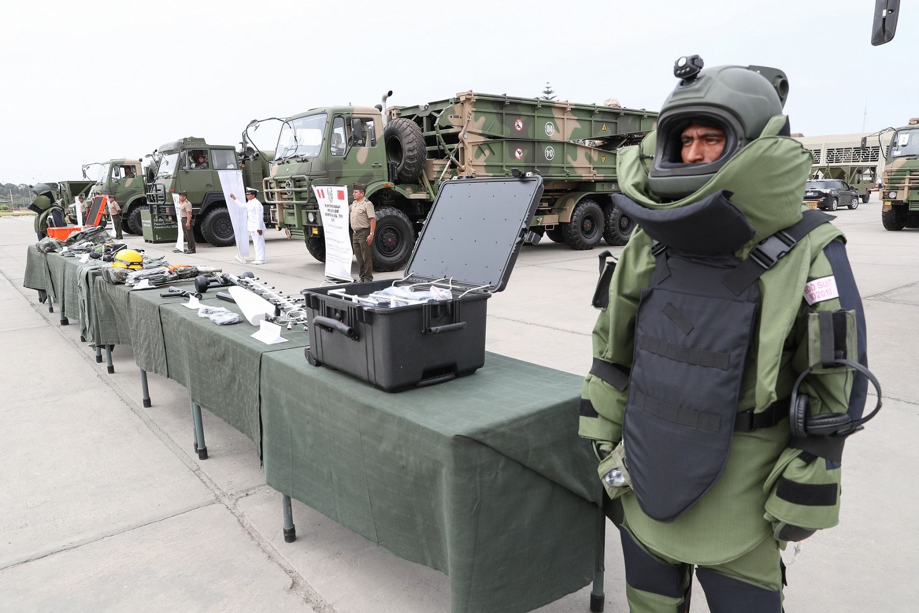 Ministerio de Defensa recibe donación de China para atender desastres naturales Foto: Mindef