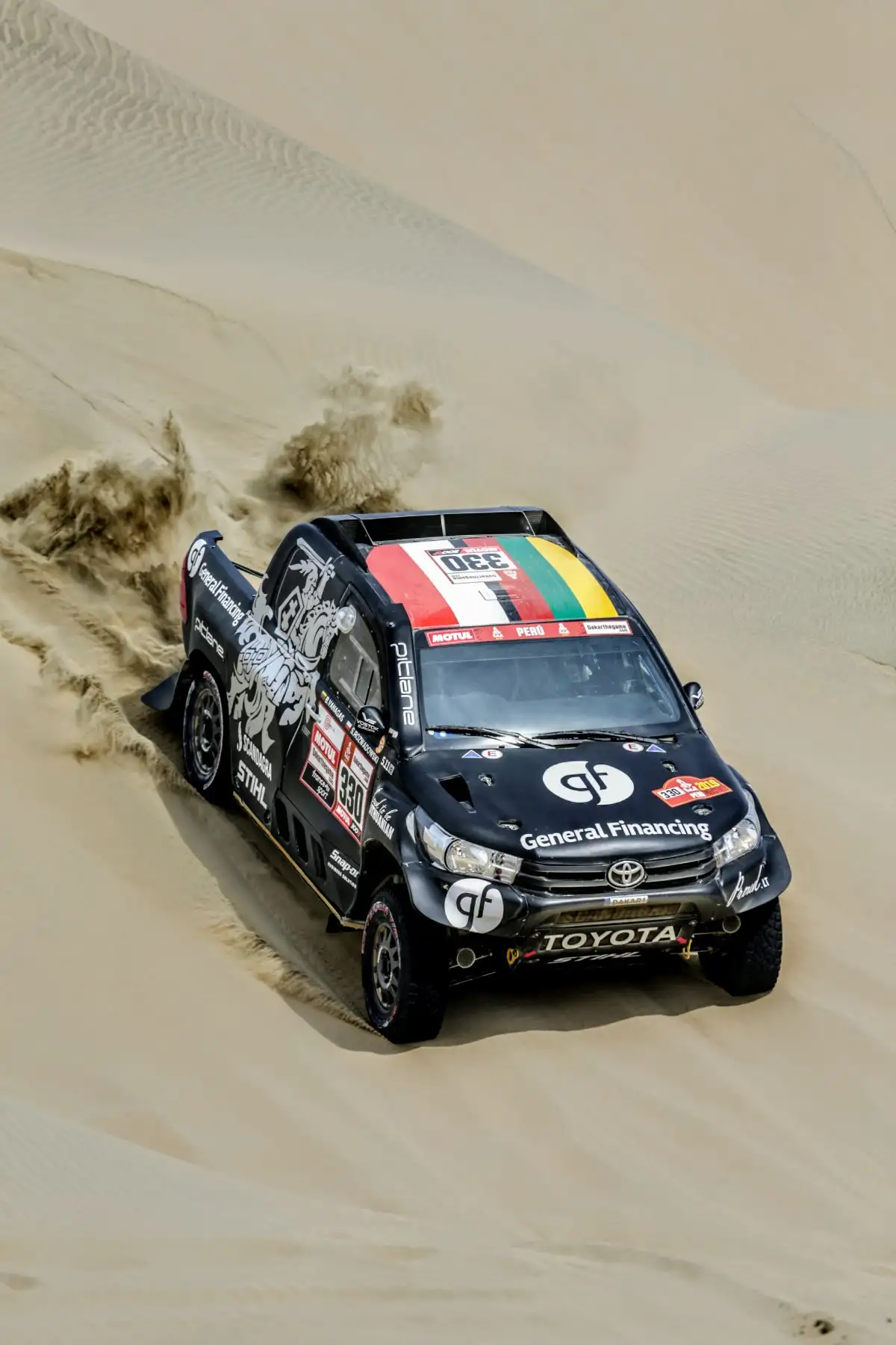 1º etapa de la ruta Marcona, Rally Dakar 2019. Foto: ANDINA/Luis Iparraguirre
