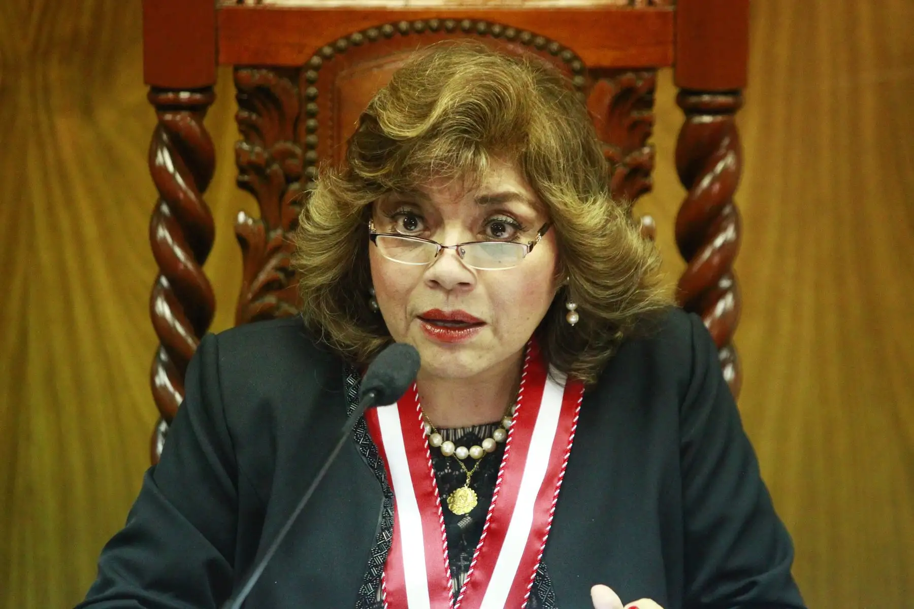 Conferencia de Prensa de la nueva Fiscal de la Nación,Dra.Zoraida Avalos.Foto: ANDINA/Eddy Ramos
