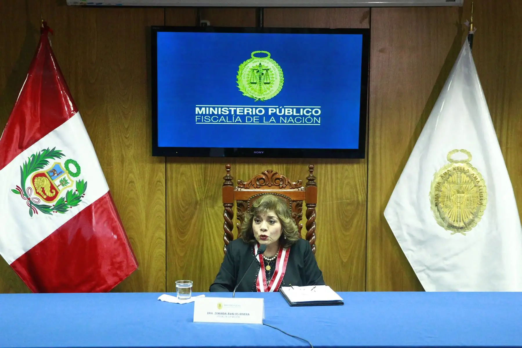 Conferencia de Prensa de la nueva Fiscal de la Nación,Dra.Zoraida Avalos.Foto: ANDINA/Eddy Ramos
