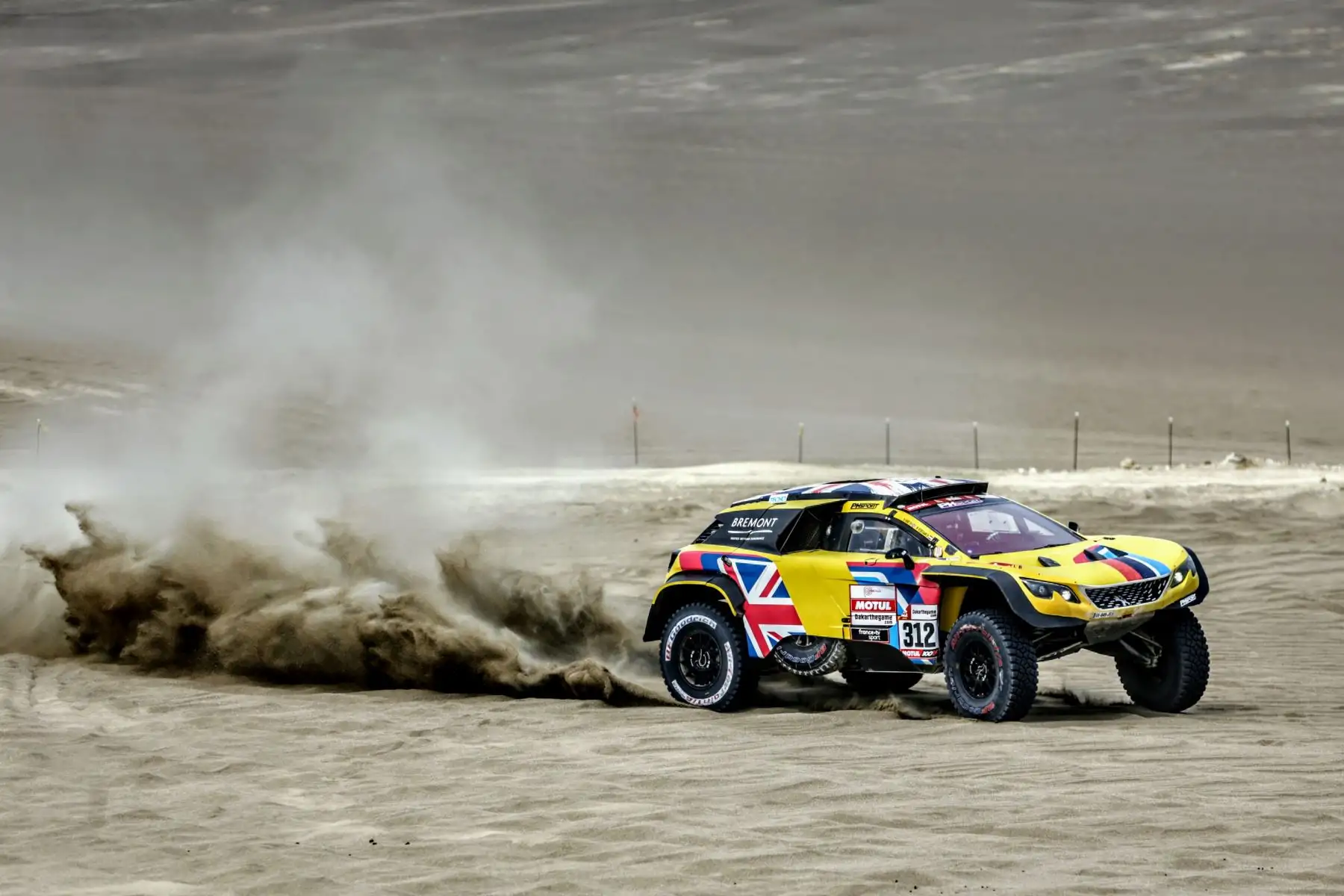 Segunda etapa de la ruta San Juan de Marcona del Rally Dakar 2019. Foto: ANDINA/Luis Iparraguirre