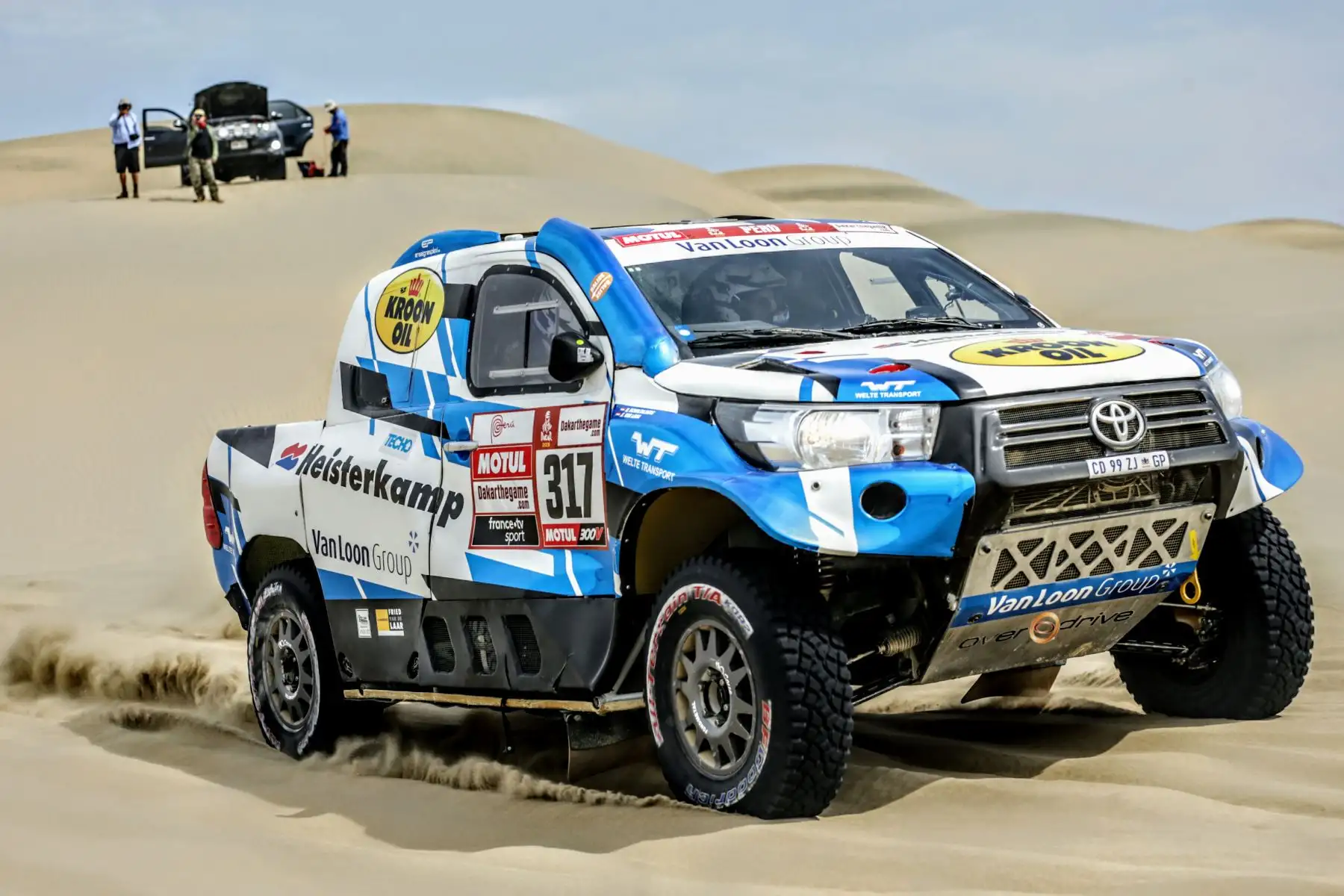 Segunda etapa de la ruta San Juan de Marcona del Rally Dakar 2019. Foto: ANDINA/Luis Iparraguirre