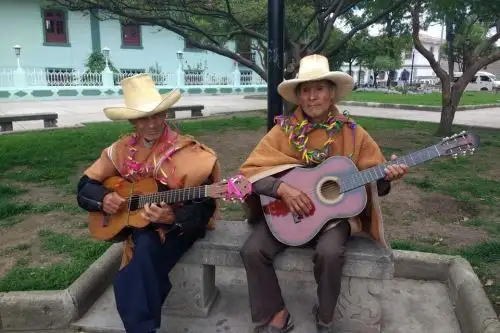 Usuarios de Pensión 65 recuperan carnaval de antaño cajamarquino.
