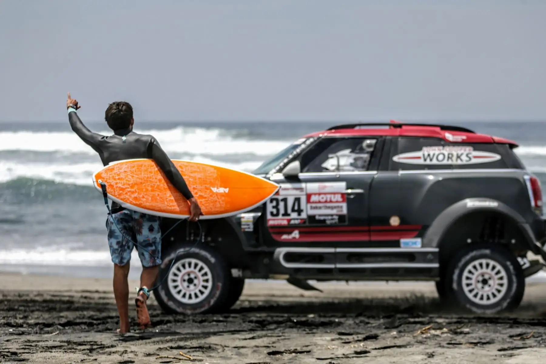 Rally Dakar 2019 tramo San Juan de Marcona - Arequipa. Foto: ANDINA/Luis Iparraguirre