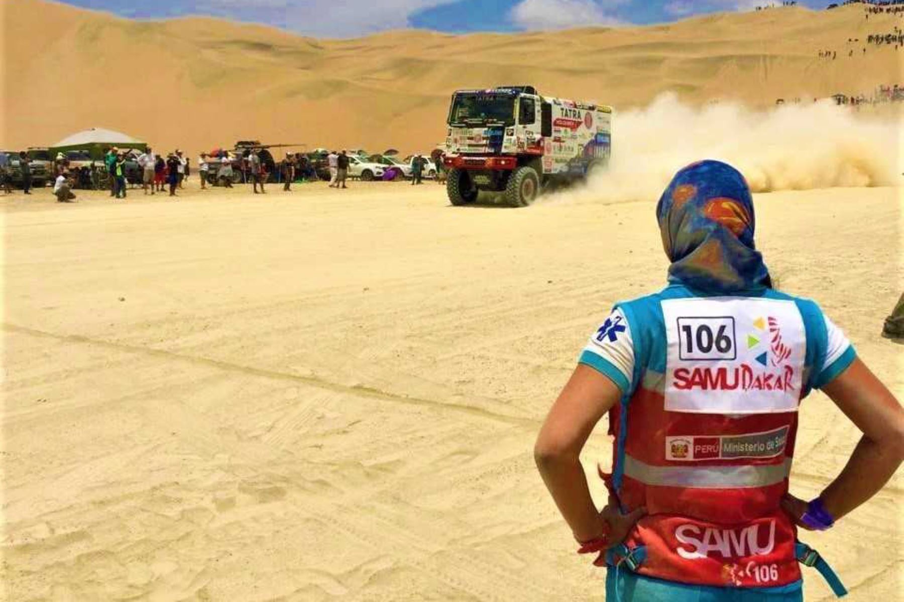 El Servicio de Atención Móvil de Urgencias (SAMU) del Ministerio de Salud (Minsa) registró 30 atenciones médicas durante la primera y segunda etapa del Rally Dakar 2019, que se desarrolla íntegramente en Perú, del 6 al 17 de enero.
