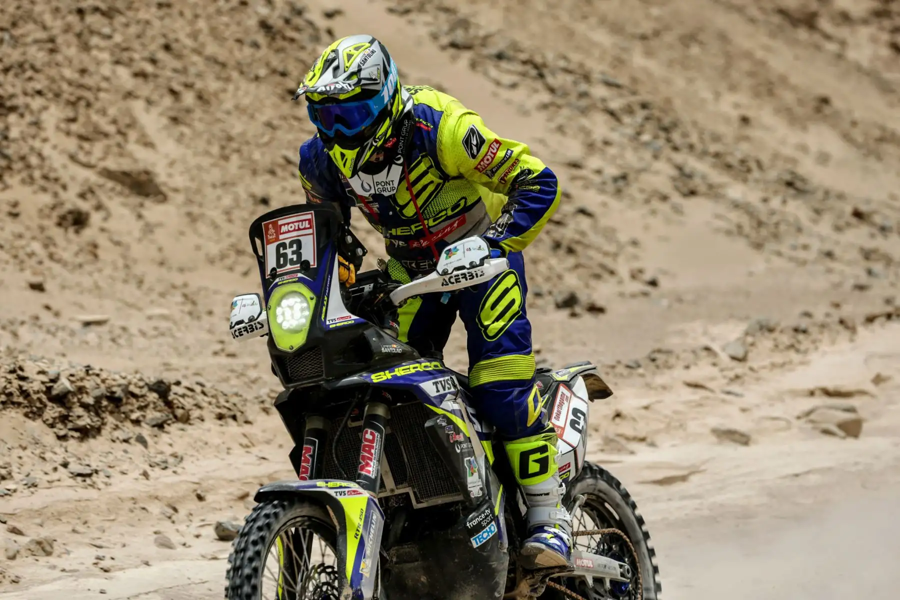 Cuarto día del Rally Dakar 2019, desde Arequipa en modo marathon dentro del desierto de Moquegua. Foto: ANDINA/Luis Iparraguirre