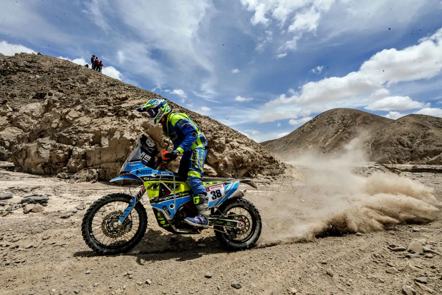 Cuarto día del Rally Dakar 2019, desde Arequipa en modo marathon dentro del desierto de Moquegua. Foto: ANDINA/Luis Iparraguirre