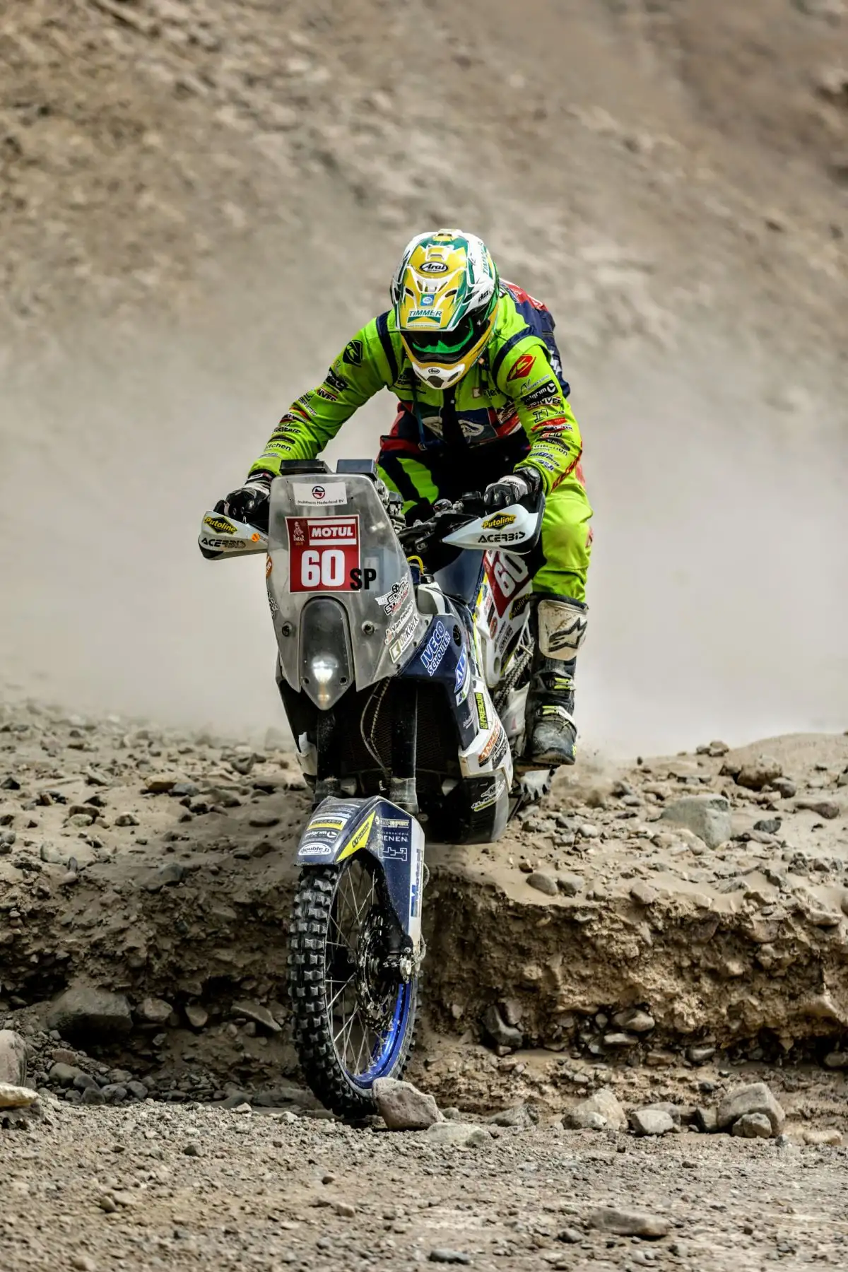 Cuarto día del Rally Dakar 2019, desde Arequipa en modo marathon dentro del desierto de Moquegua. Foto: ANDINA/Luis Iparraguirre