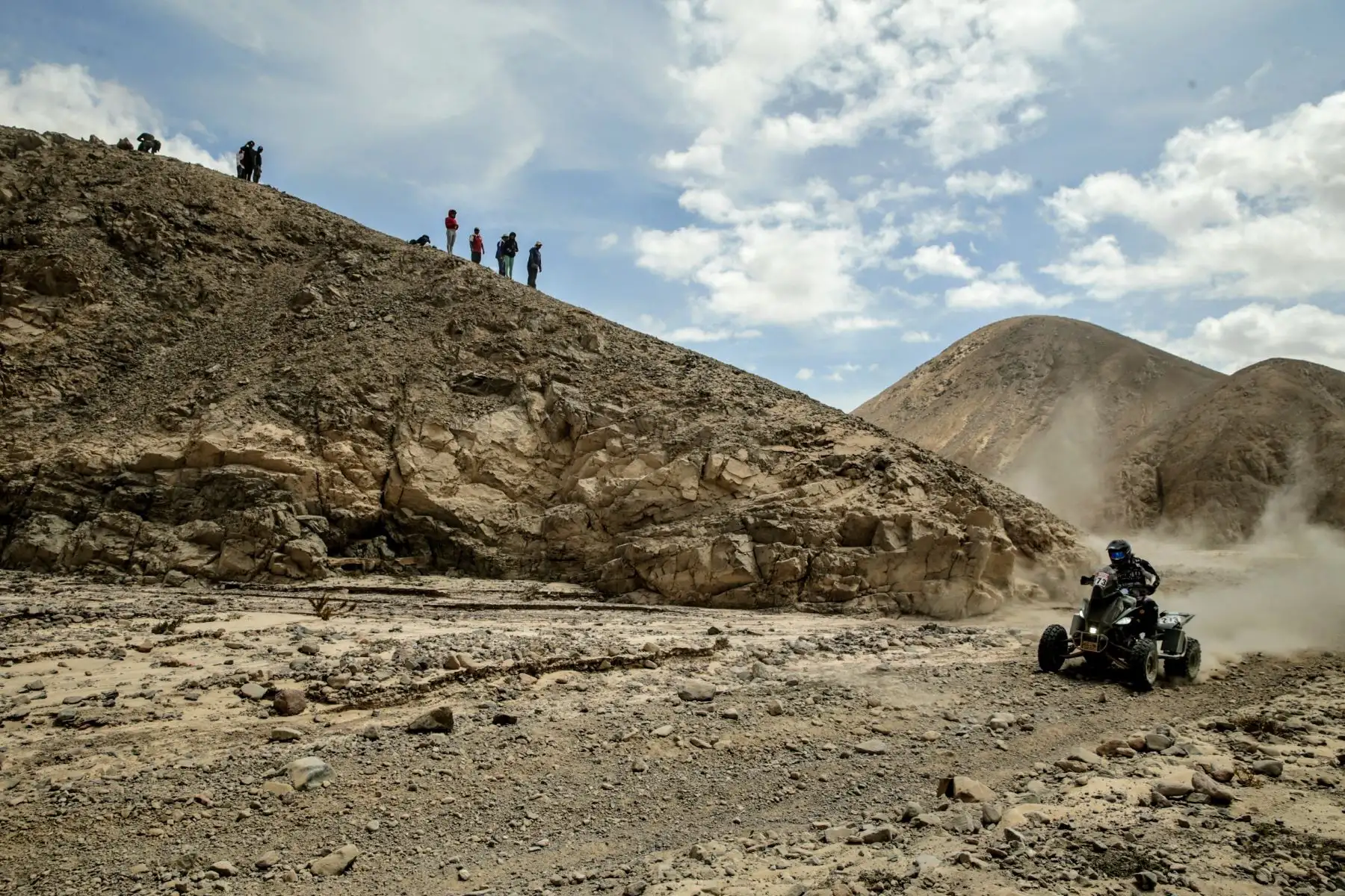 Cuarto día del Rally Dakar 2019, desde Arequipa en modo marathon dentro del desierto de Moquegua. Foto: ANDINA/Luis Iparraguirre