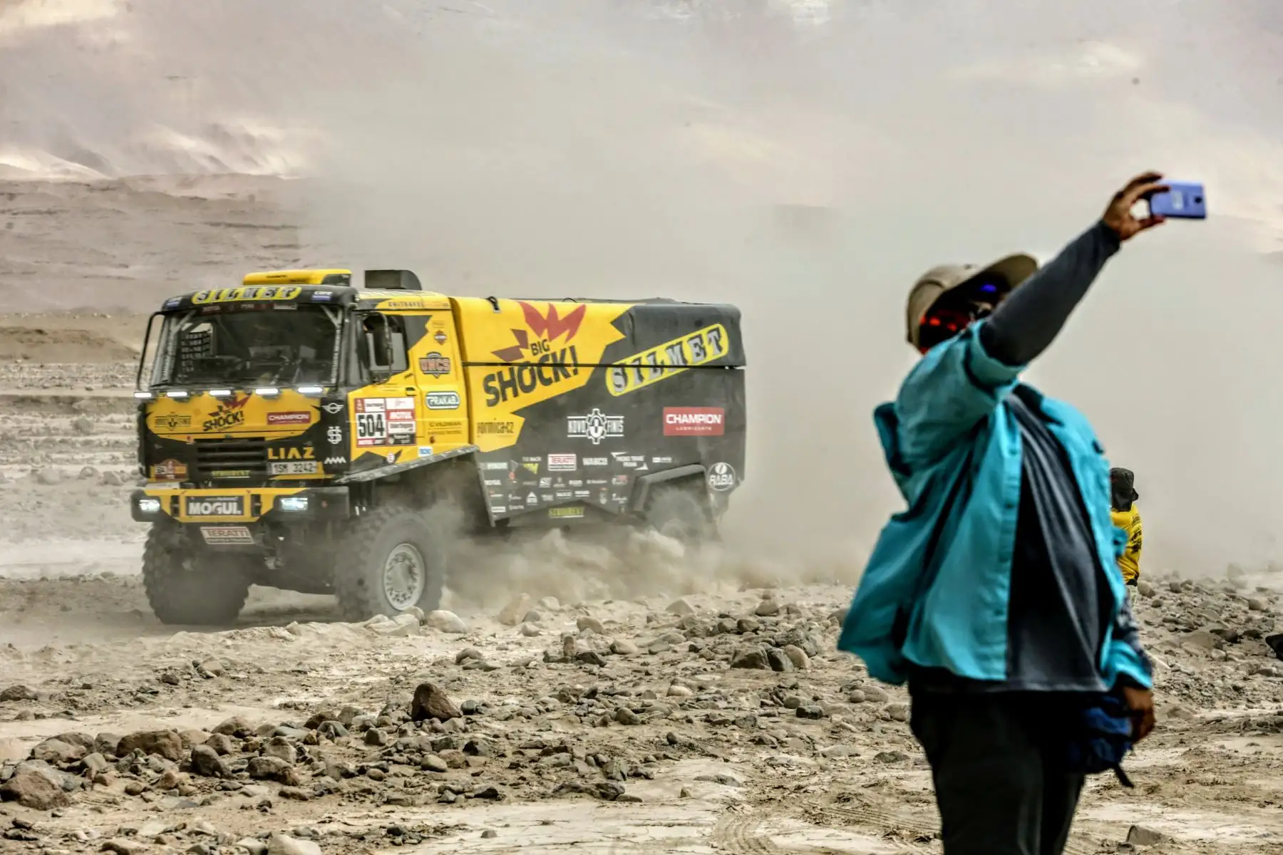 Cuarto día del Rally Dakar 2019, desde Arequipa en modo marathon dentro del desierto de Moquegua. Foto: ANDINA/Luis Iparraguirre