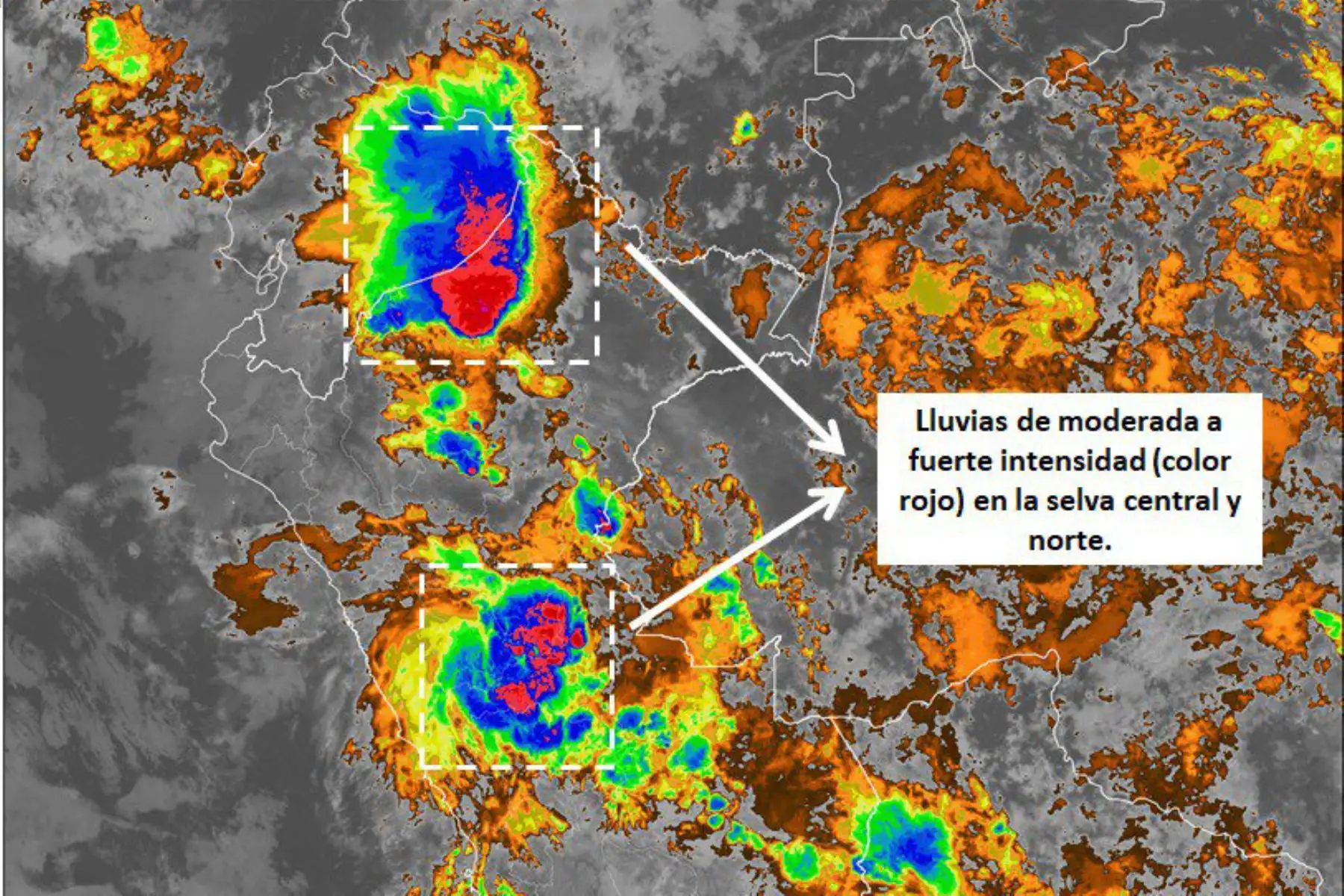 Puerto Inca, en Huánuco, soporta ahora una lluvia extrema.
