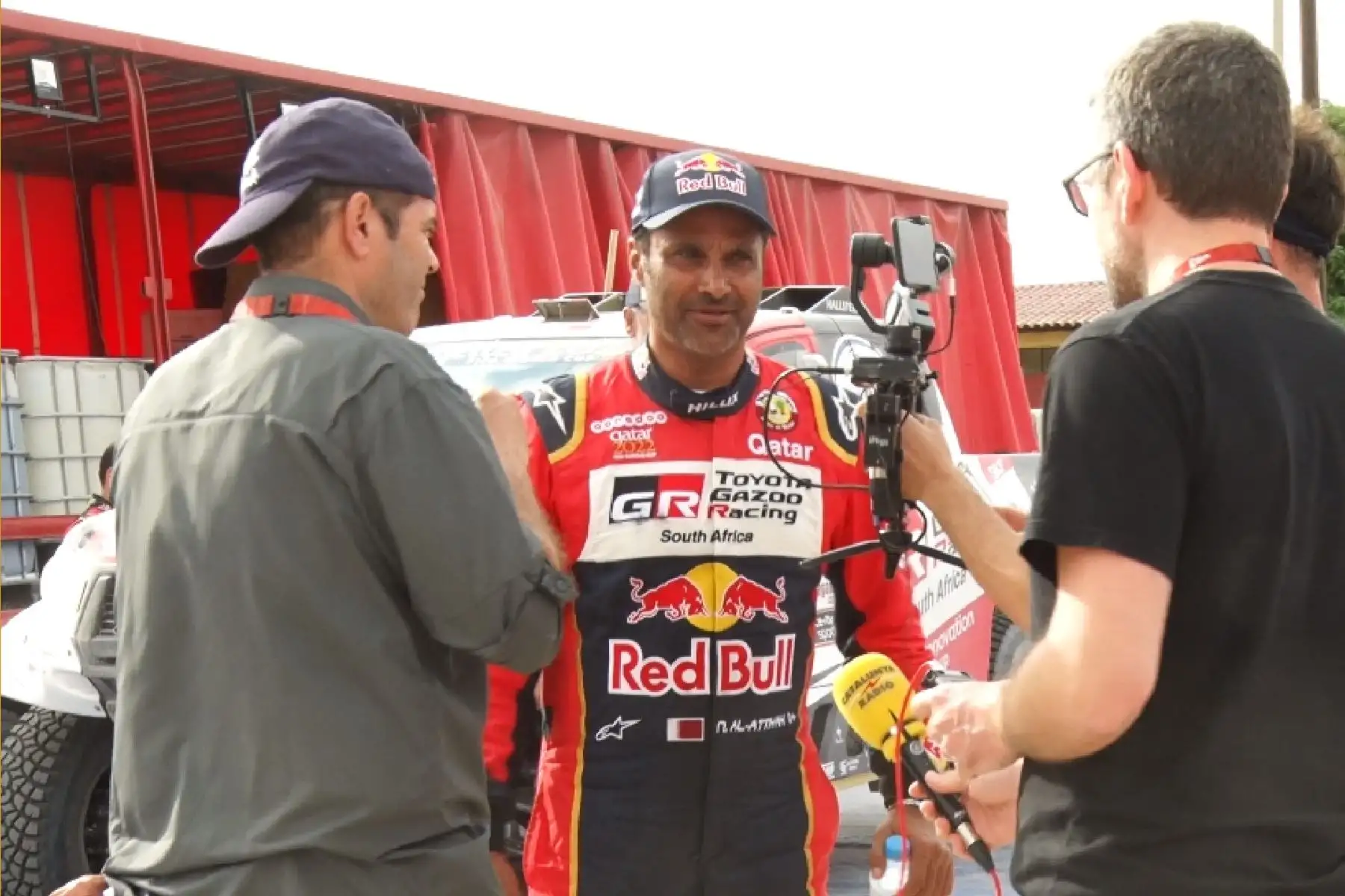 Piloto catarí Nasser Al-Attiyah. Foto: Lenin Lobatón/Andina.