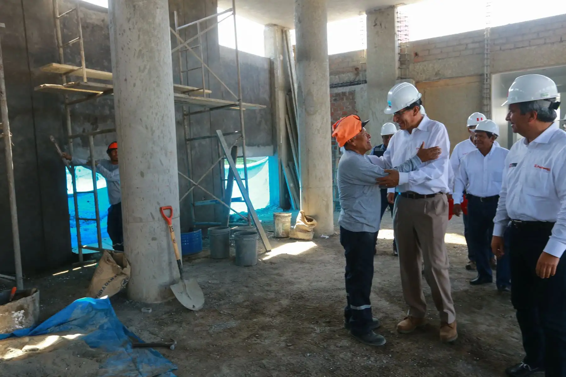 Jefe de Estado inspecciona obras de mejoramiento del Desembarcadero Pesquero Artesanal de Ilo. Foto: ANDINA/Prensa Presidencia
