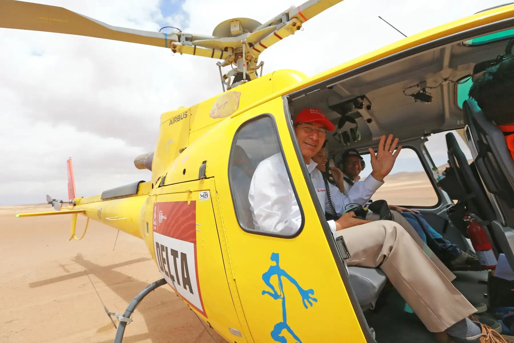 Sobre vuelo ruta Dakar 2019. Foto: ANDINA/Prensa Presidencia