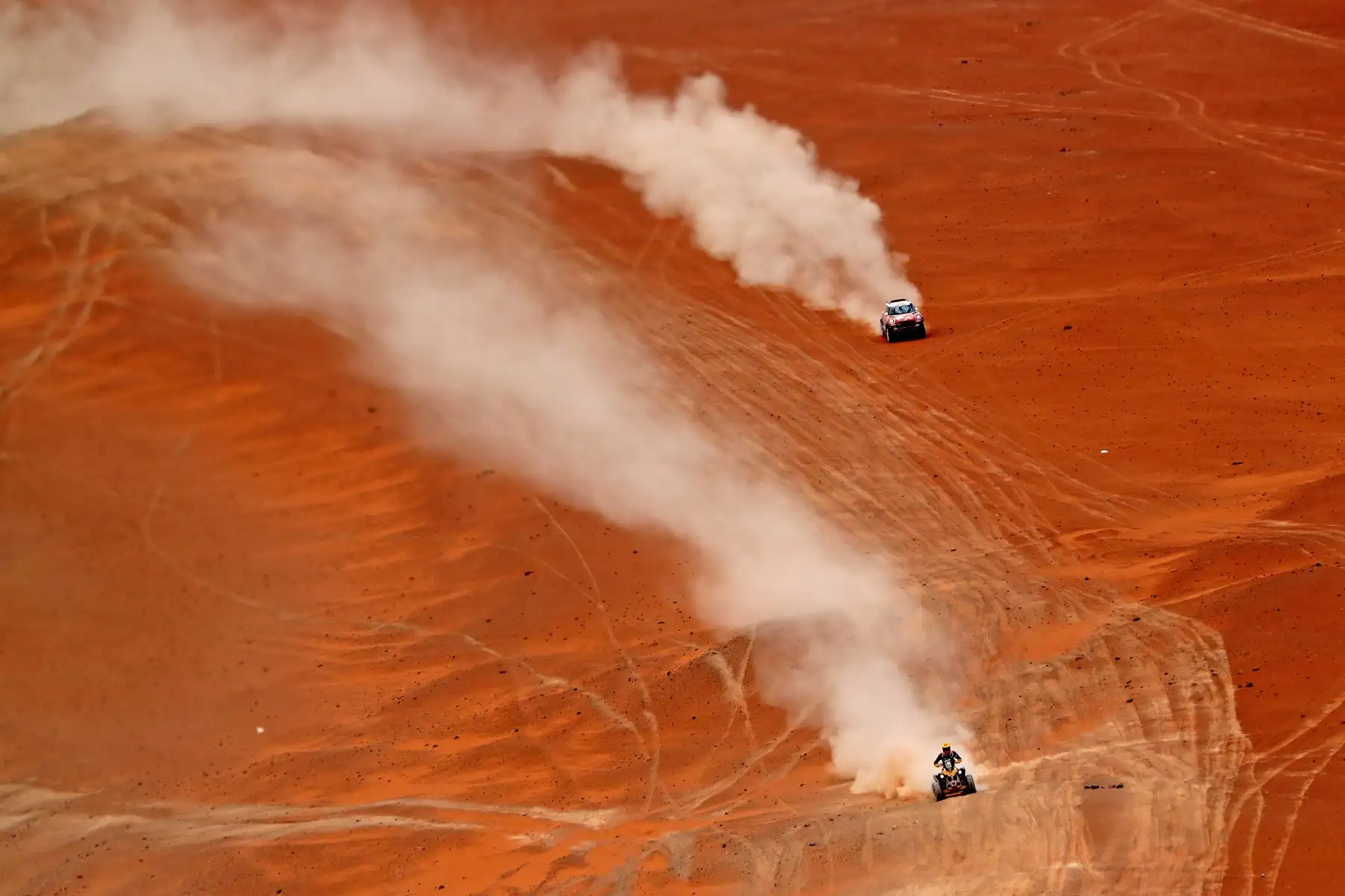 Sobre vuelo ruta Dakar 2019. Foto: ANDINA/Prensa Presidencia