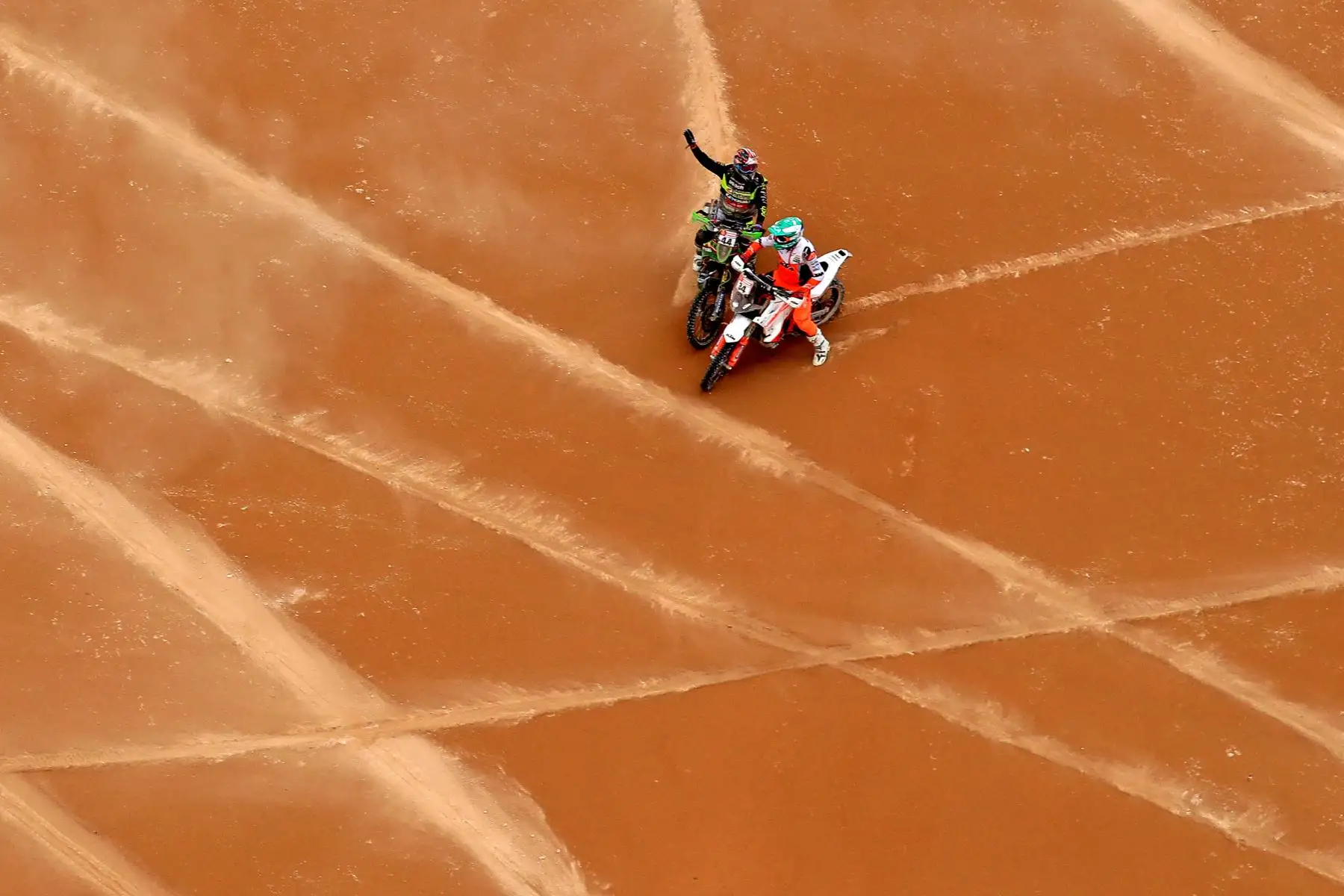 Sobre vuelo ruta Dakar 2019. Foto: ANDINA/Prensa Presidencia