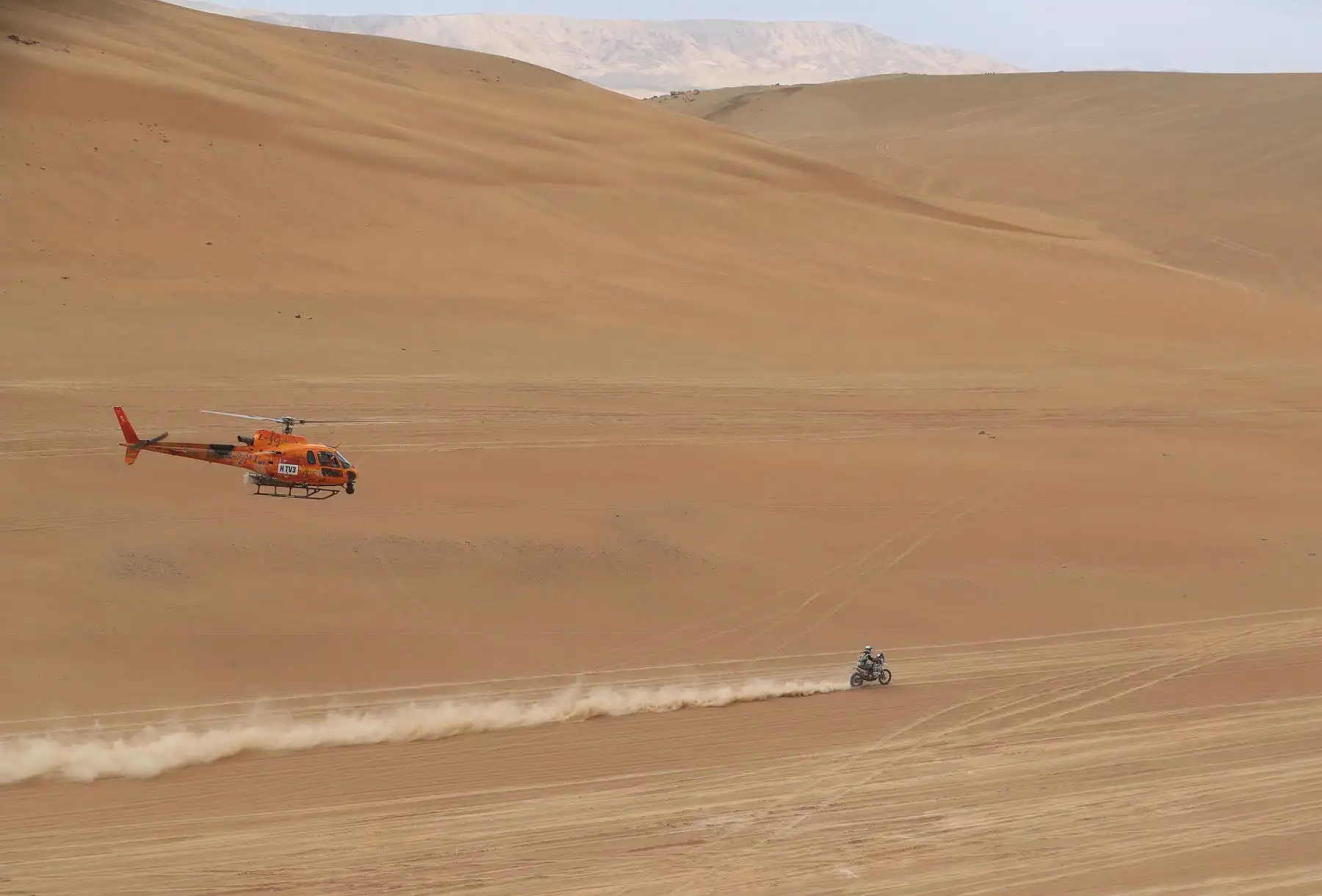 Sobre vuelo ruta Dakar 2019. Foto: ANDINA/Prensa Presidencia