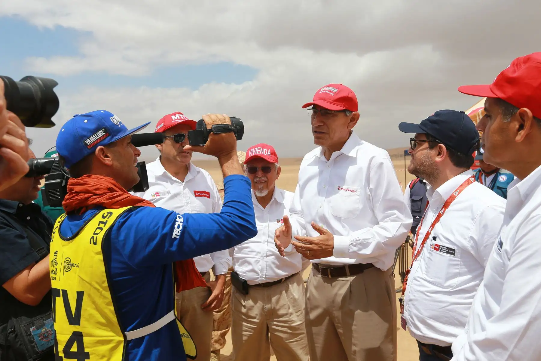 Sobre vuelo ruta Dakar 2019. Foto: ANDINA/Prensa Presidencia