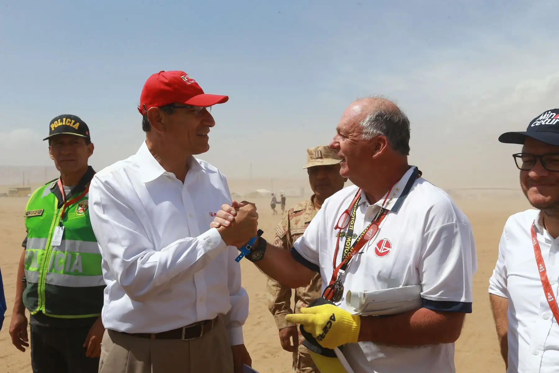 Sobre vuelo ruta Dakar 2019. Foto: ANDINA/Prensa Presidencia