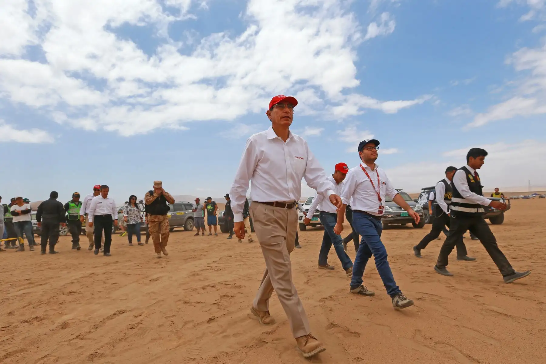 Sobre vuelo ruta Dakar 2019. Foto: ANDINA/Prensa Presidencia
