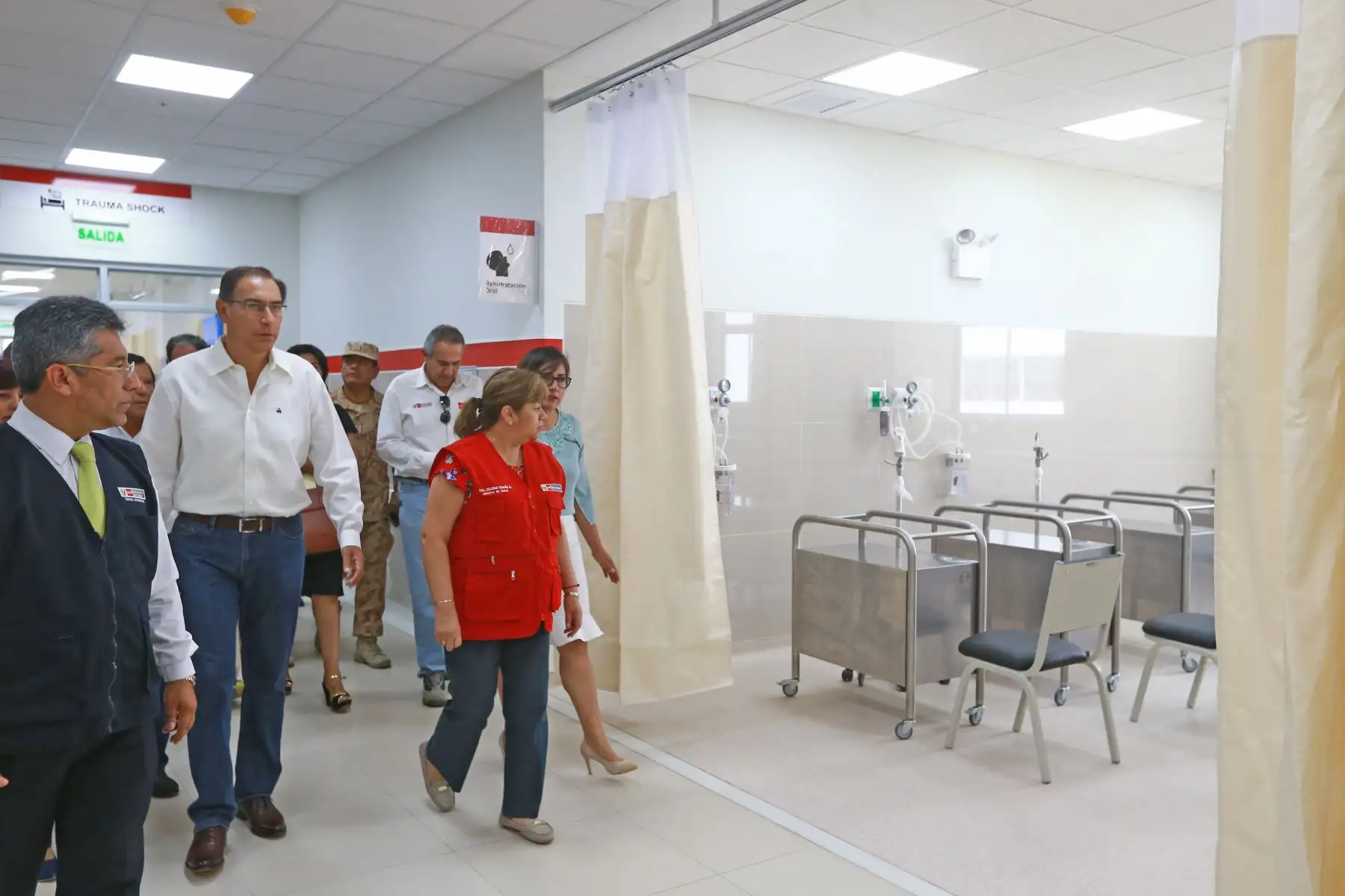 Presidente Martín Vizcarra realizò visita de inspección a las obras del Hospital Regional de Moquegua. Foto: ANDINA/Prensa Presidencia