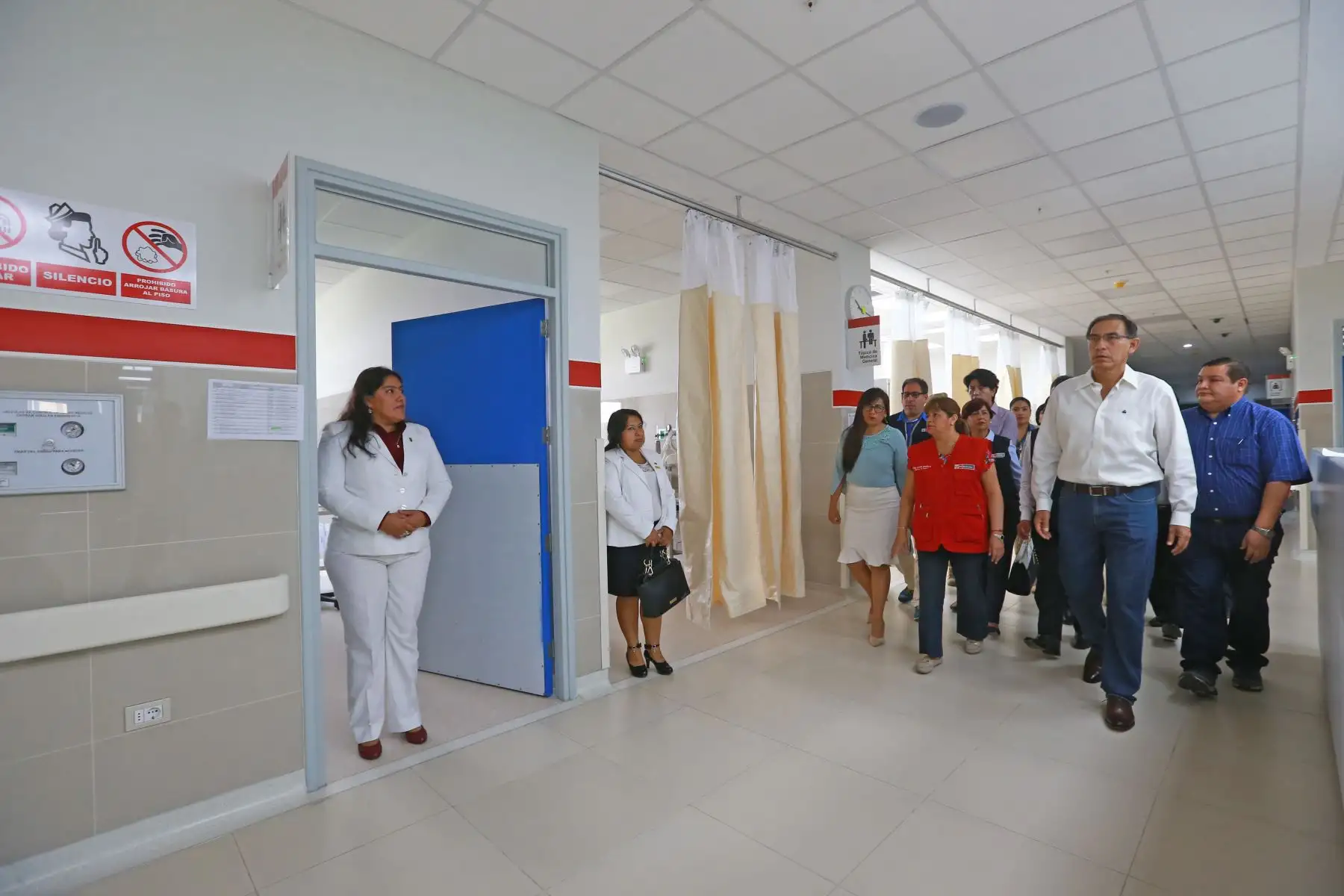 Presidente Martín Vizcarra realizò visita de inspección a las obras del Hospital Regional de Moquegua. Foto: ANDINA/Prensa Presidencia