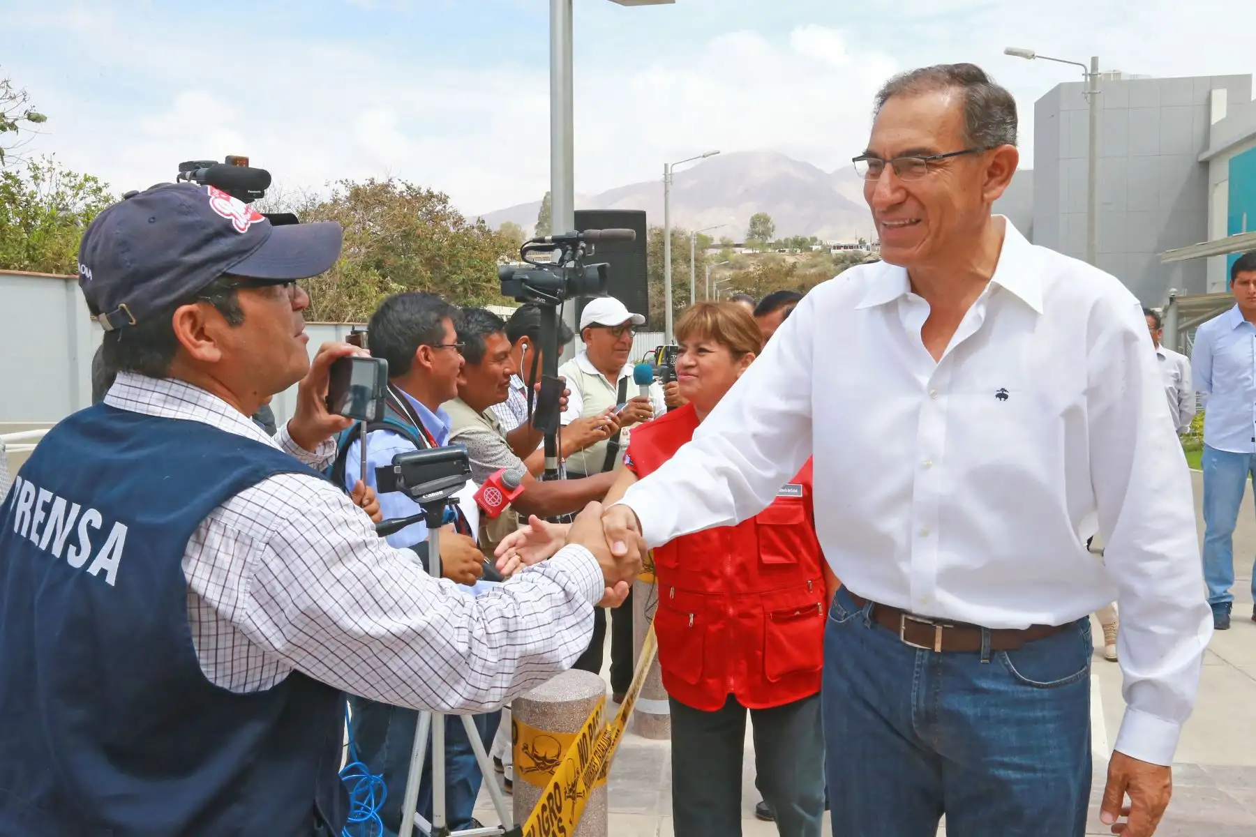 Presidente Martín Vizcarra realizò visita de inspección a las obras del Hospital Regional de Moquegua. Foto: ANDINA/Prensa Presidencia