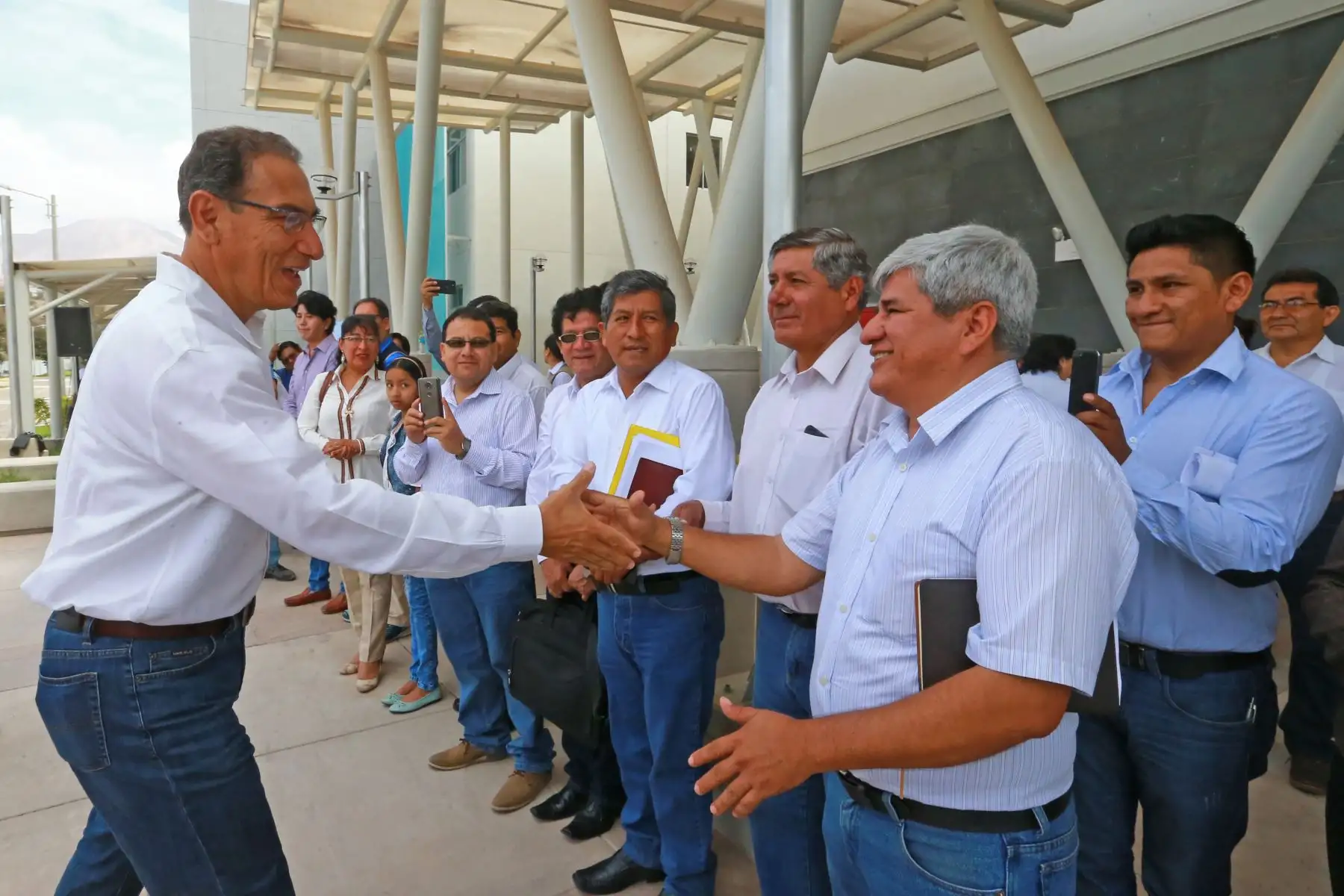 Presidente Martín Vizcarra realizò visita de inspección a las obras del Hospital Regional de Moquegua. Foto: ANDINA/Prensa Presidencia