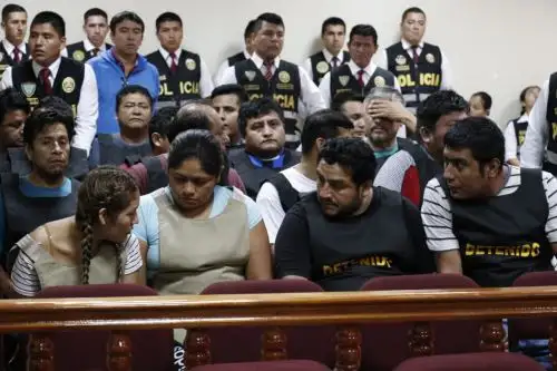 Fiscalía ha solicitado 36 meses de prisión preventiva en contra de 20 personas acusadas de ser miembros de la organización criminal "Los Intocables de Chimbote". Foto: ANDINA/Gonzalo Horna