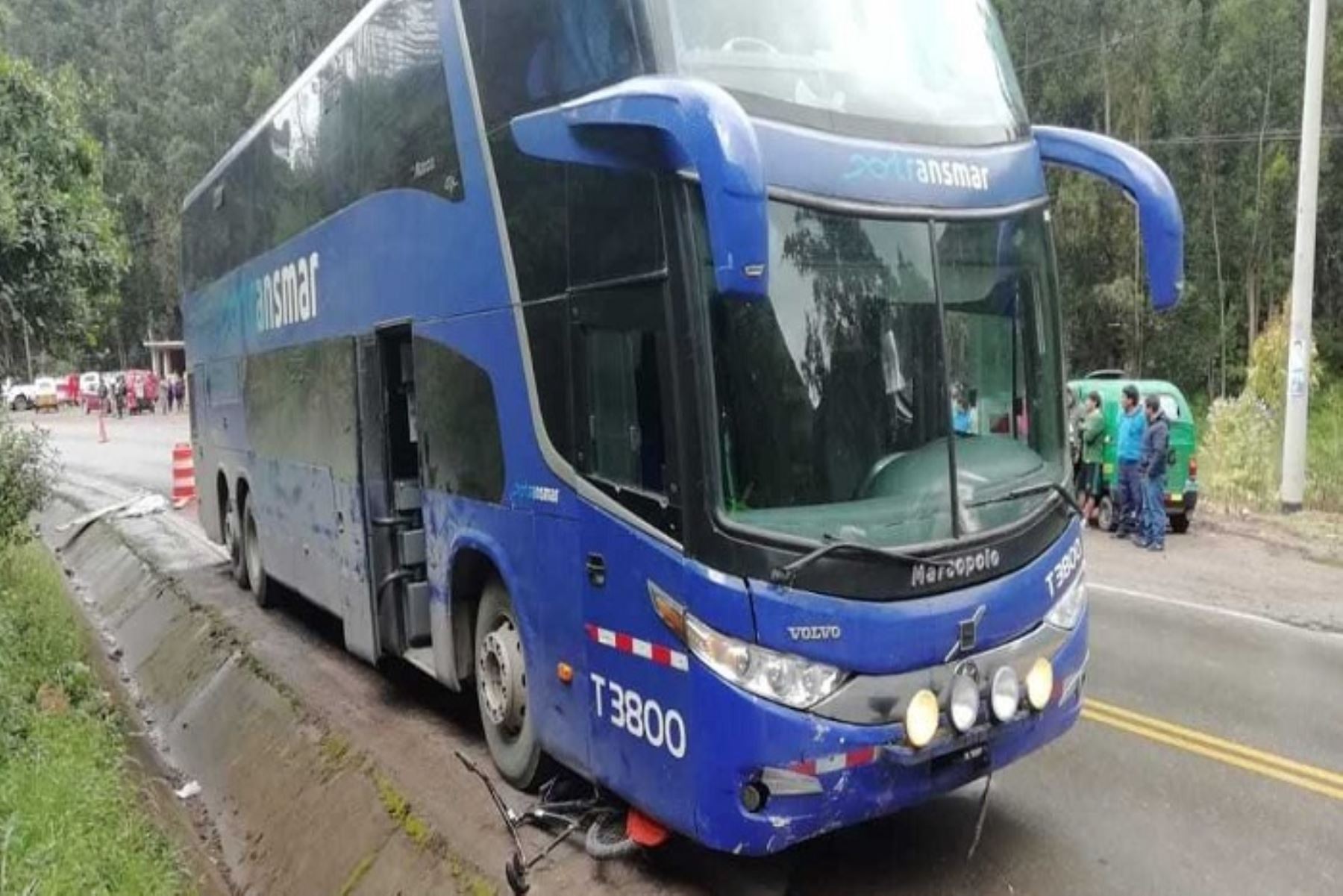 Dos menores murieron arrolladas por un bus interprovincial en el kilómetro 170 de la Carretera Central, tramo Pasco – Huánuco, distrito de Huariaca, informó la Policía local.