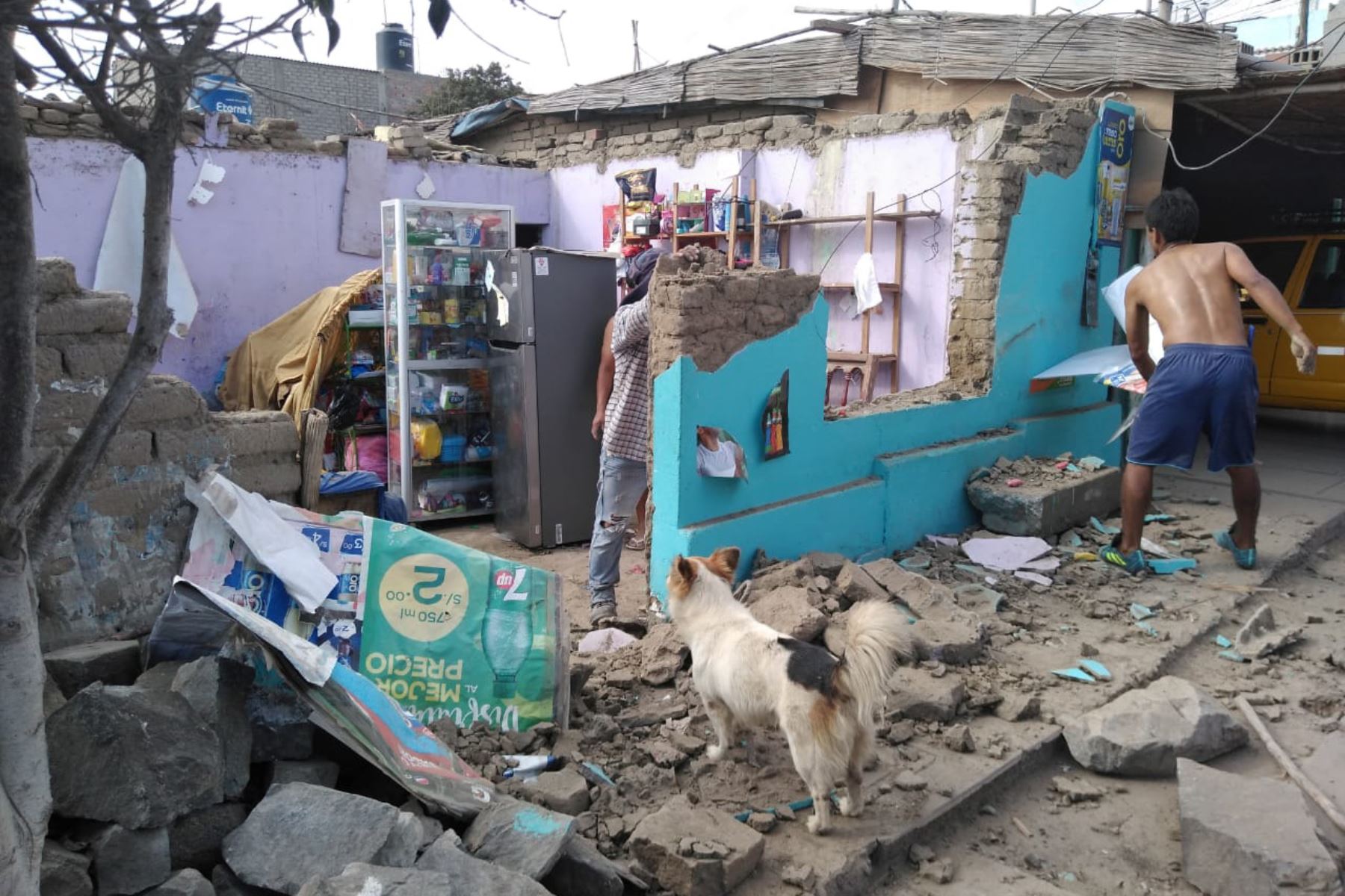 Vivienda de pueblo joven San Pedro, en Chimbote, colapsó por sismo de magnitud 5.3, confirmó Defensa Civil. Foto: ANDINA/Gonzalo Horna