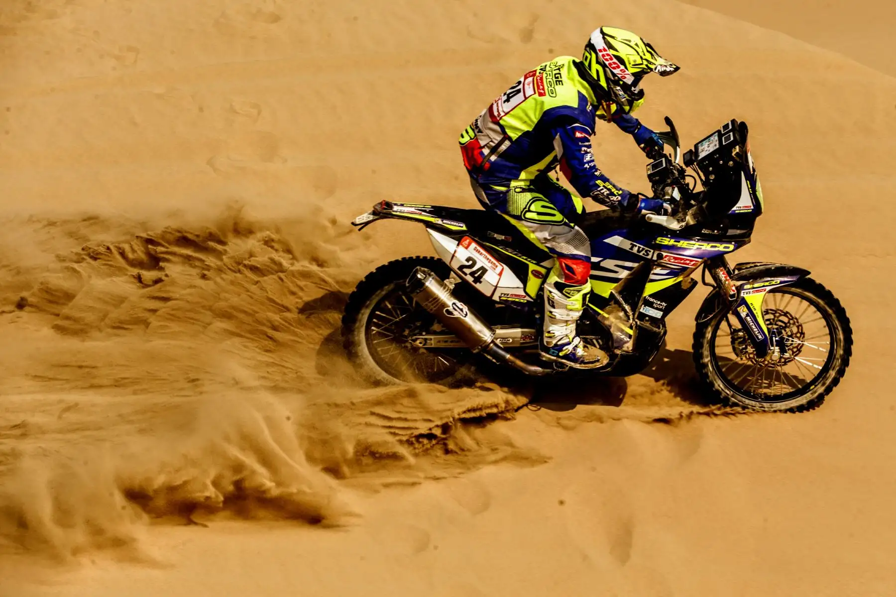 Dakar 2019: novena etapa partida y llegada en Pisco. Foto: ANDINA/Luis Iparraguirre