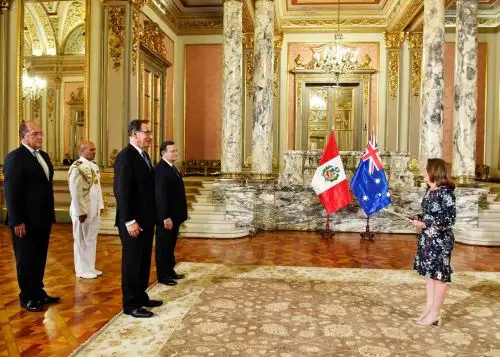 El presidente Martín Vizcarra recibió las cartas credenciales de nuevos embajadores.
