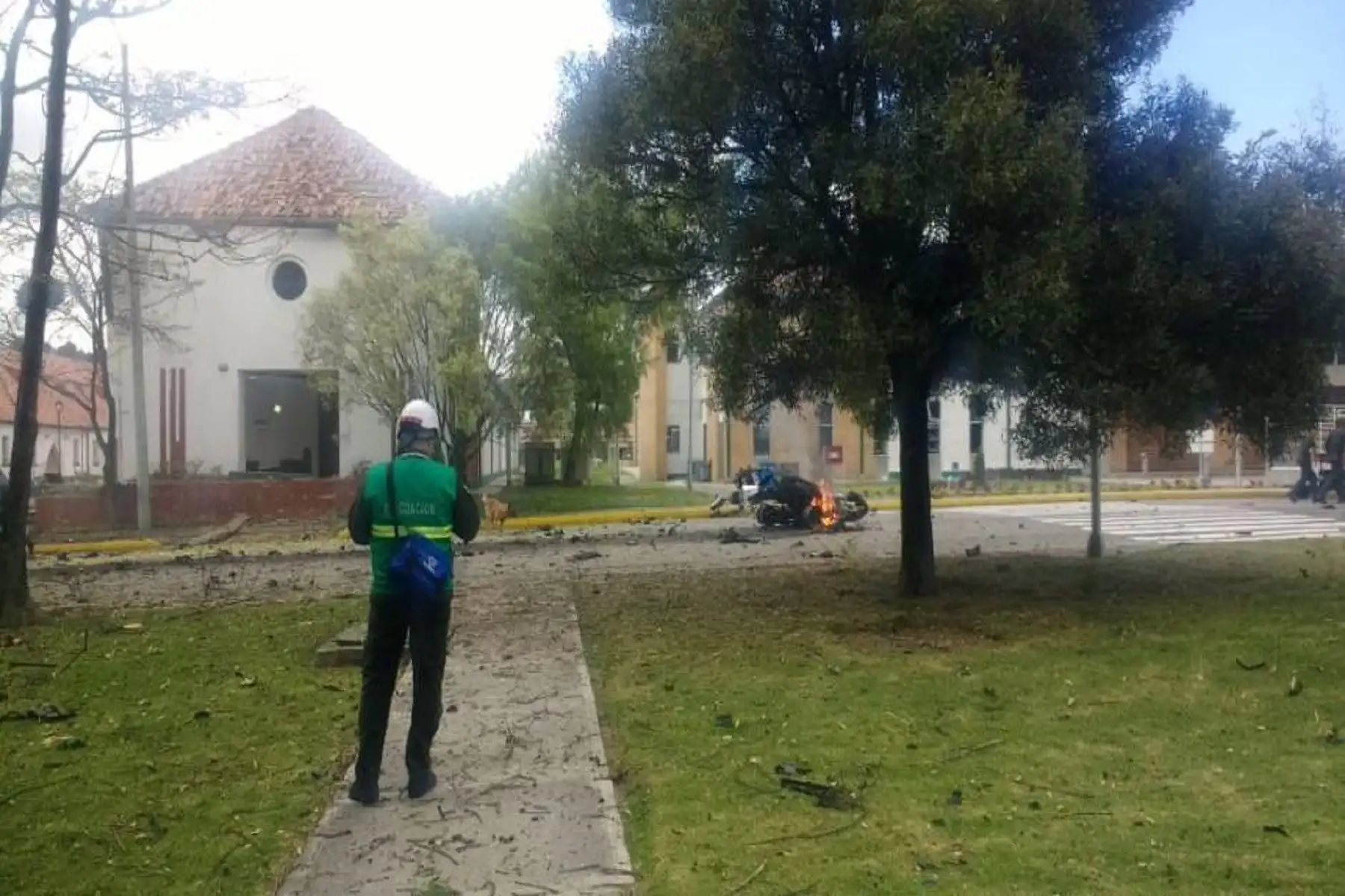 Atentado en Bogotá Foto: CNN